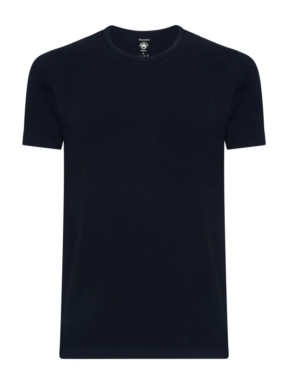 Ragno Comfort maglietta girocollo cotone elasticizzato Bleu uomo