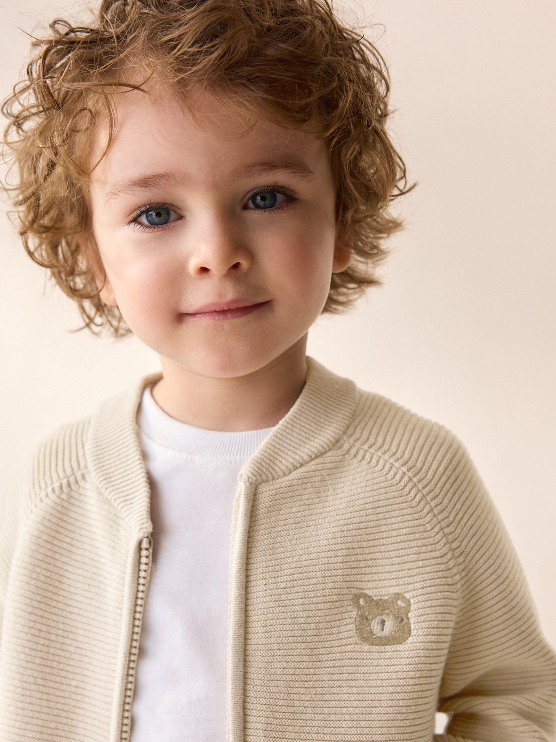 Next cardigan zip bambino 98-104 cotone