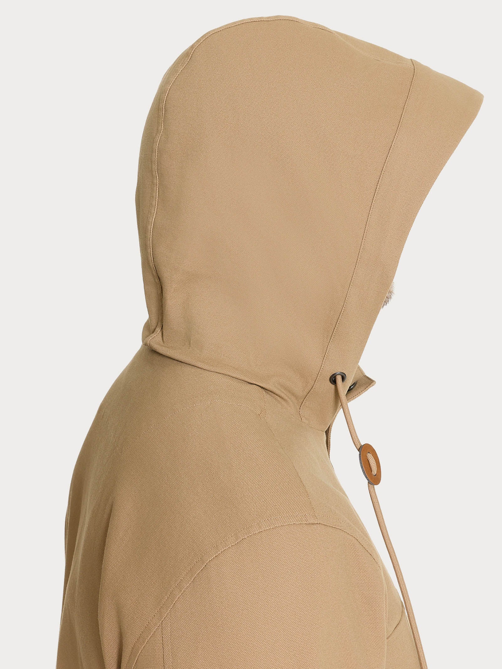 Ragno Canvas Stretch cappotto cappuccio uomo tiger's eye regular