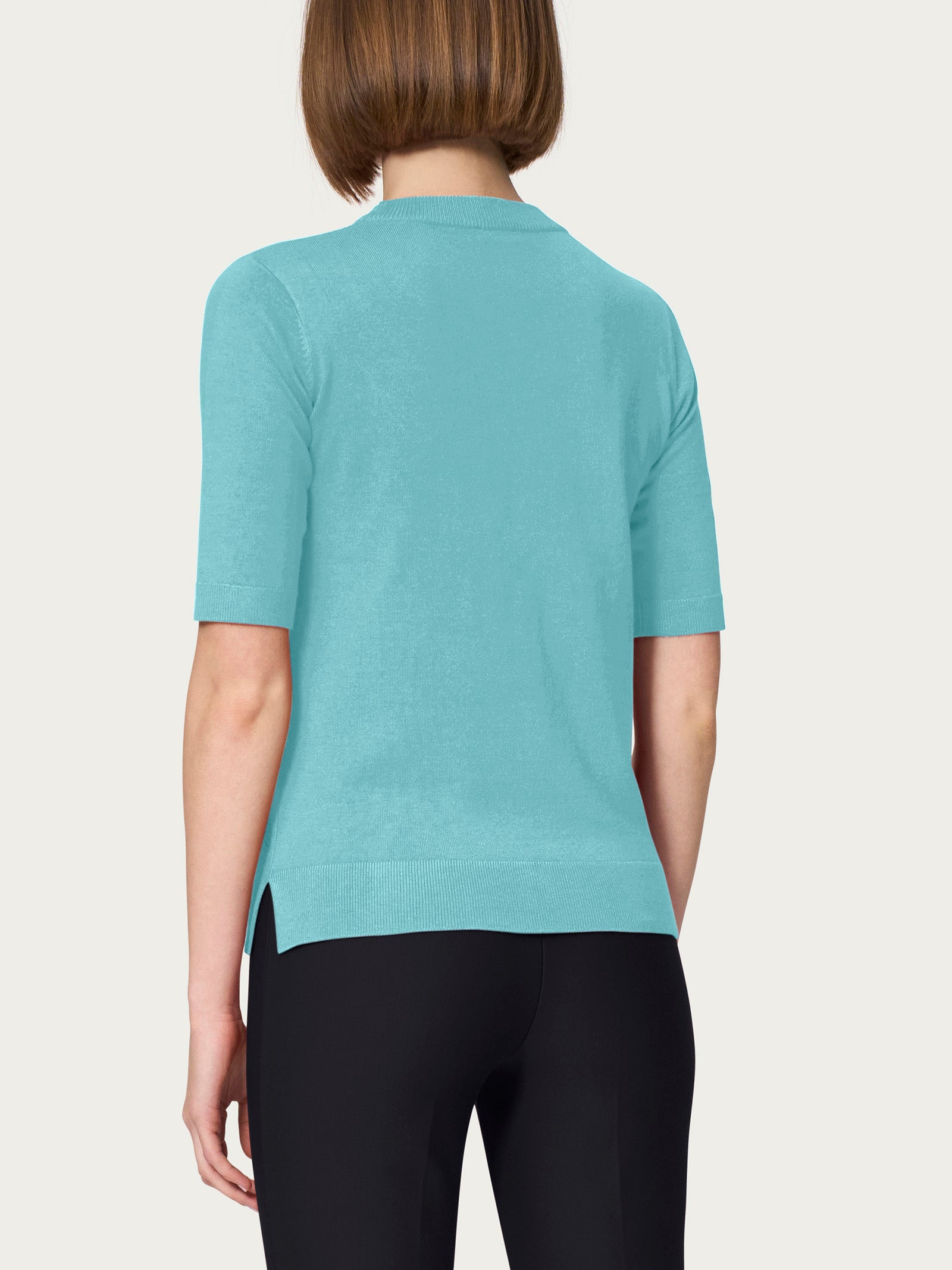 Ragno Four Seasons Maglia Girocollo Nile Blue Manica Corta