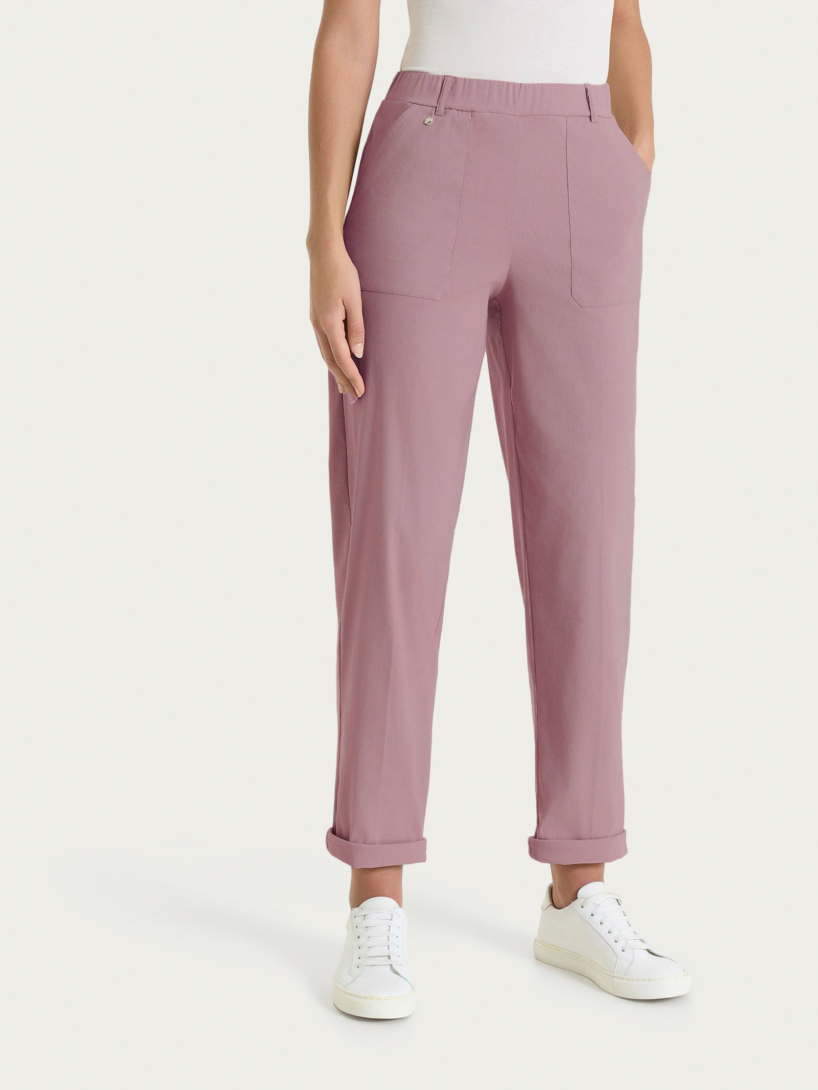 Ragno Super Fresh pantalone carota donna Twilight Mauve fresco