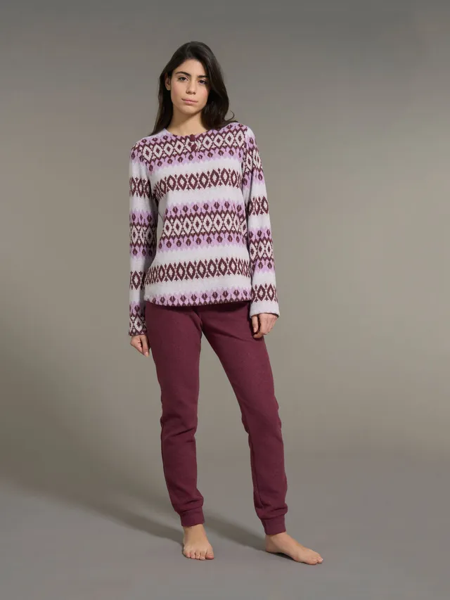Ragno pigiama serafino donna pile Fant.Viola