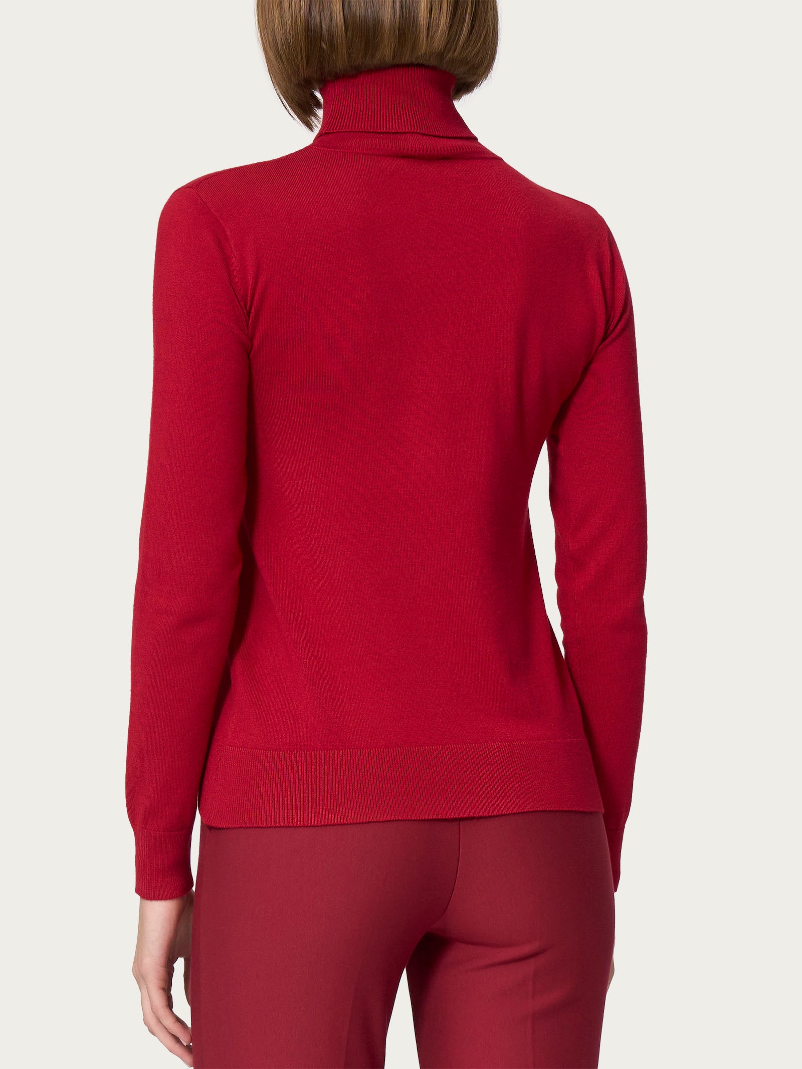 Ragno Four Seasons Dolcevita Maglia Rosso Tibetan Red Skinny