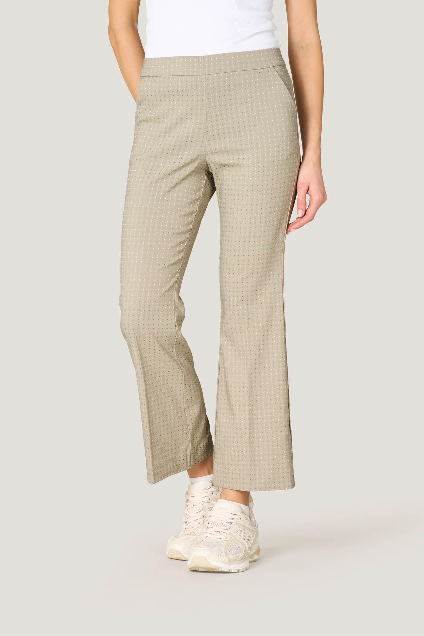 Goldenpoint Kick Flare Micro Pois leggings viscosa svasati