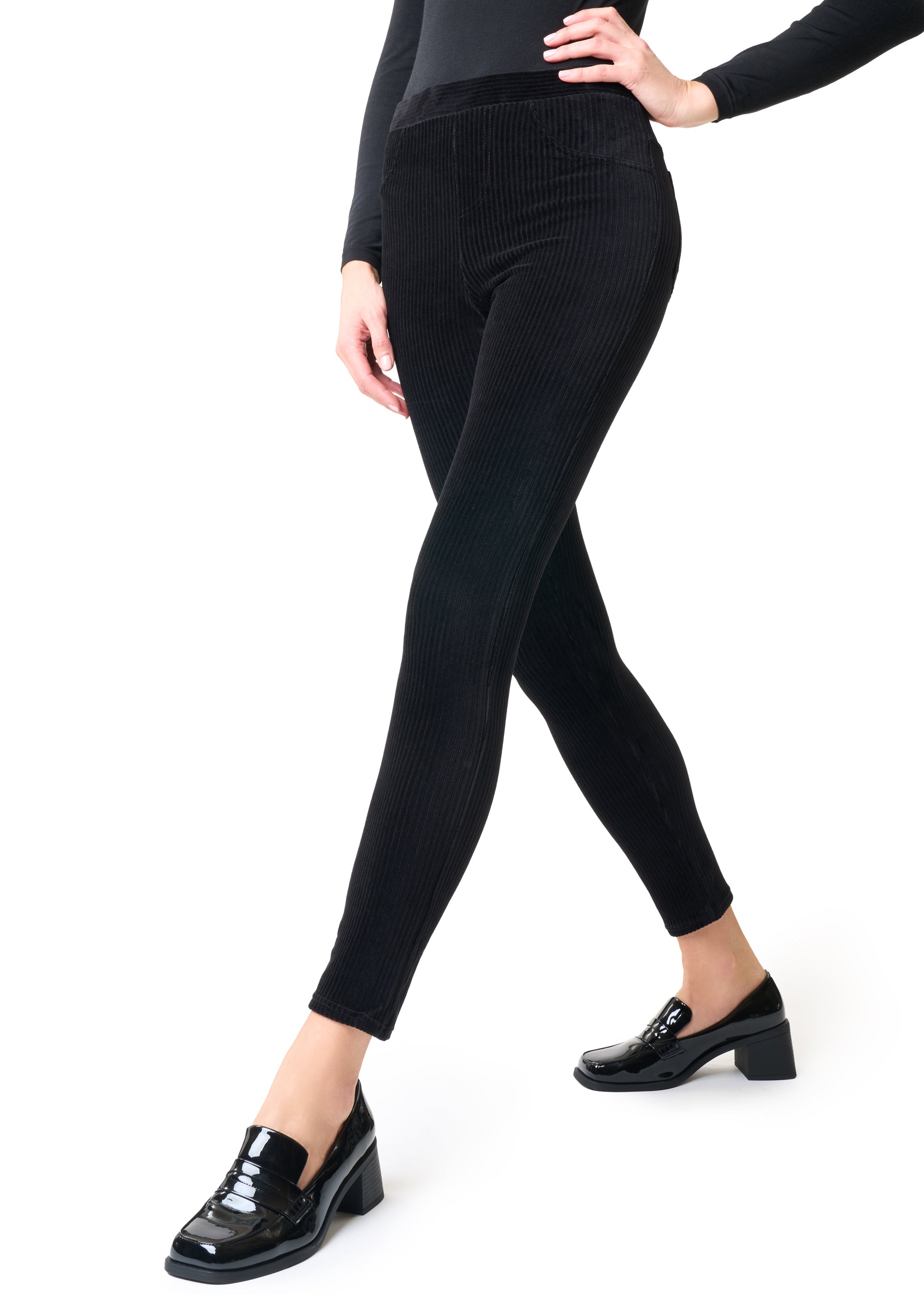 Philippe Matignon Leggings Velluto Costa Larga Cotone
