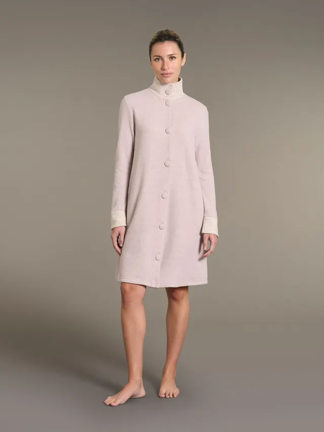 Ragno Jersey Cotone Giacca Camera Donna Lunga Mirtillo