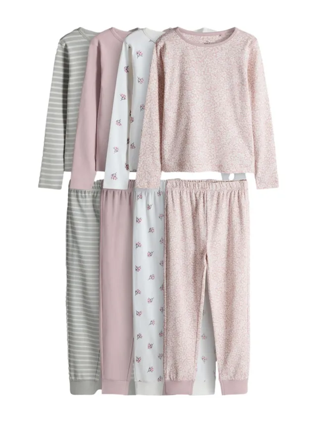 The Set pigiami bambina comodi taglia vera confezione 4 pz