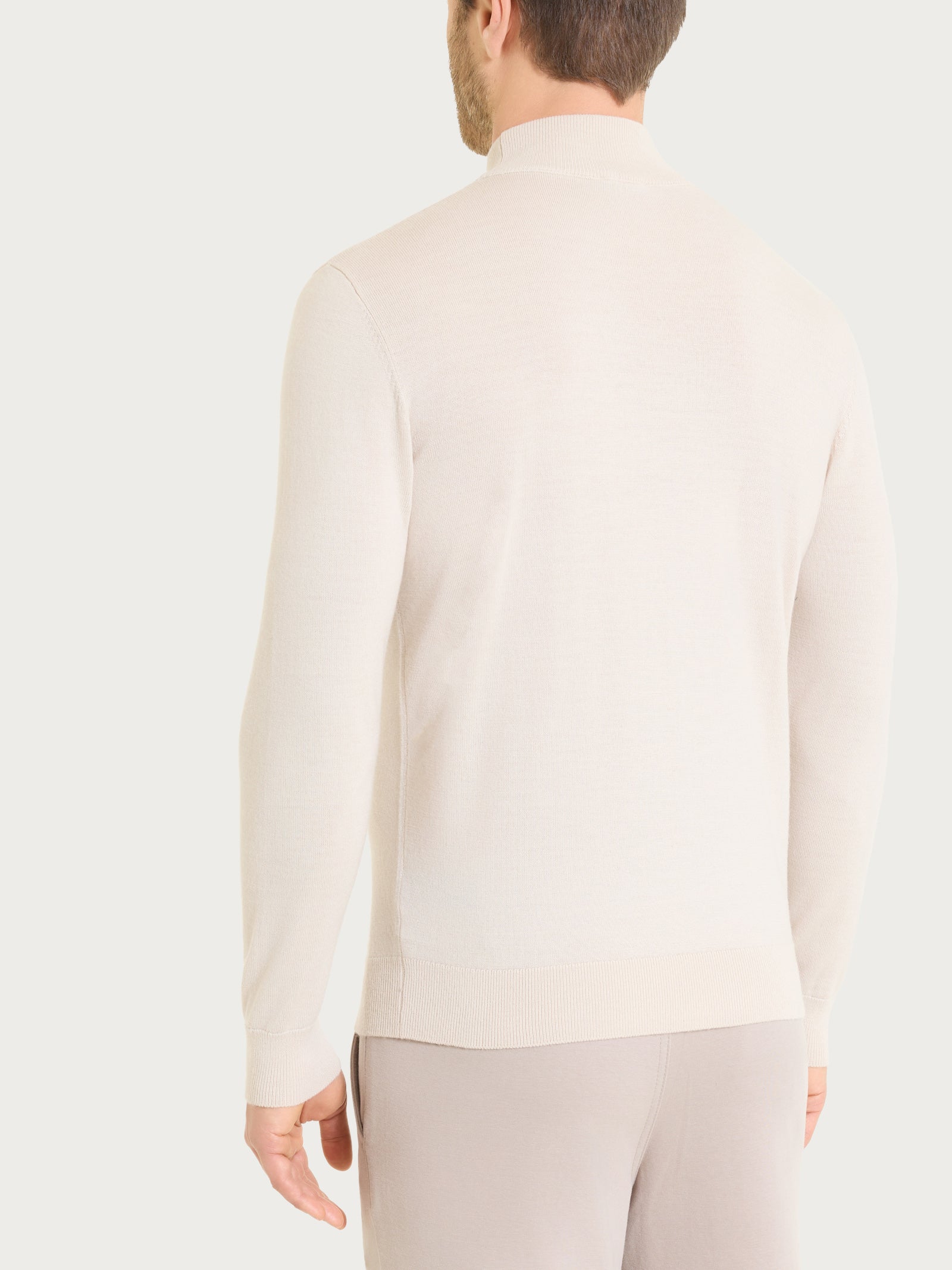 Ragno Merino Soft Lupetto Champignon Maglia Uomo Lana Pura