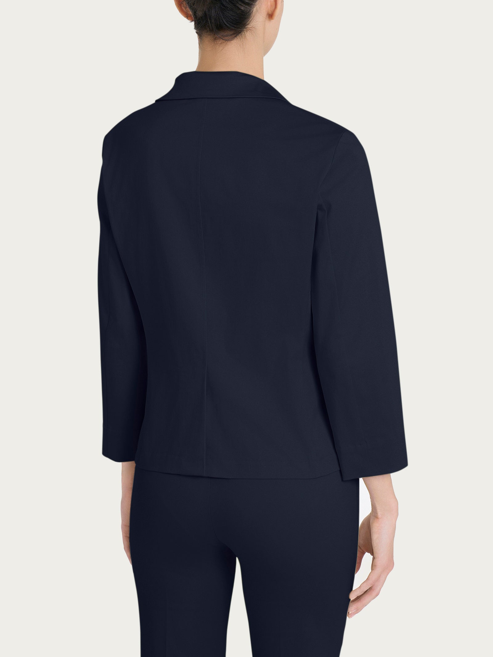 Ragno Satin Power Blazer Bleu manica 3/4 cotone