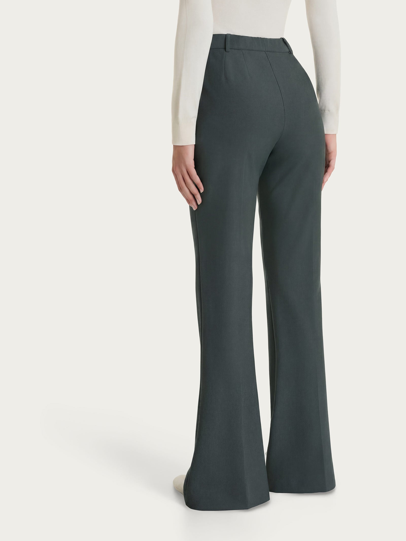 Ragno Compact Pantalone flare lungo Urban Chic con tasche