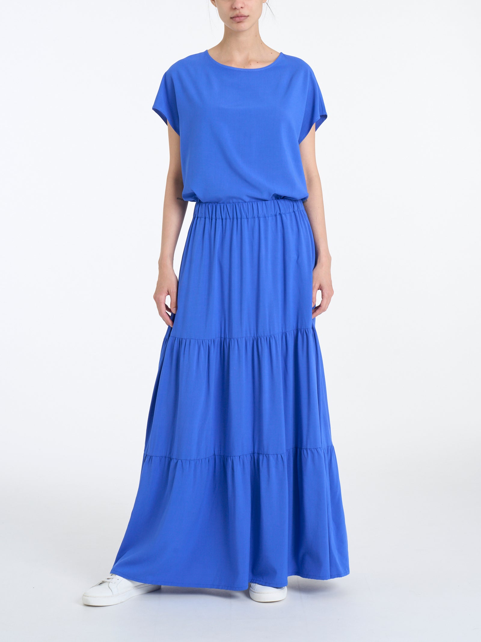 Ragno Ecoseta blusa kimono Dazzling Blue viscosa
