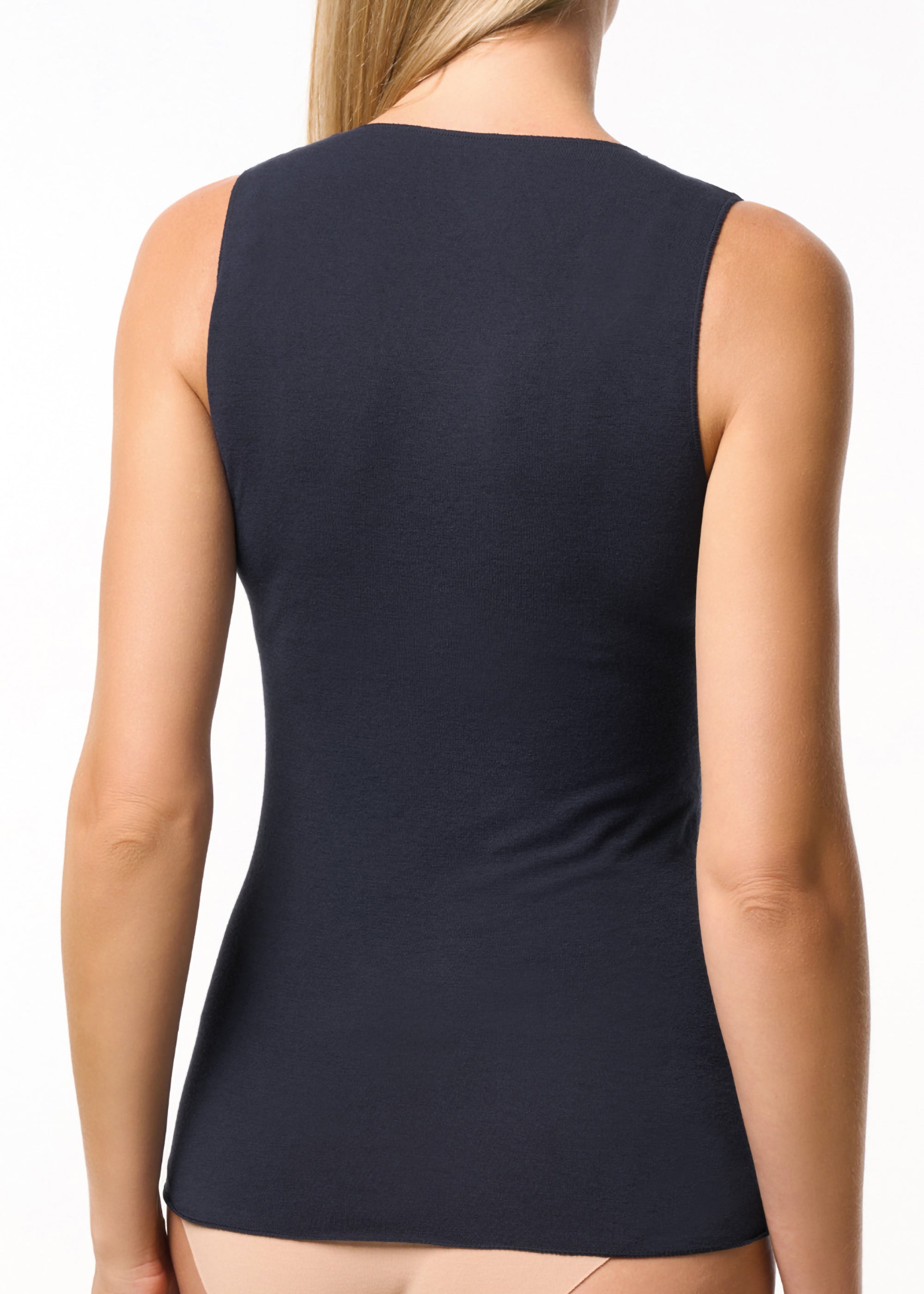 Philippe Matignon Leger canotta donna modal cachemire taglia vera