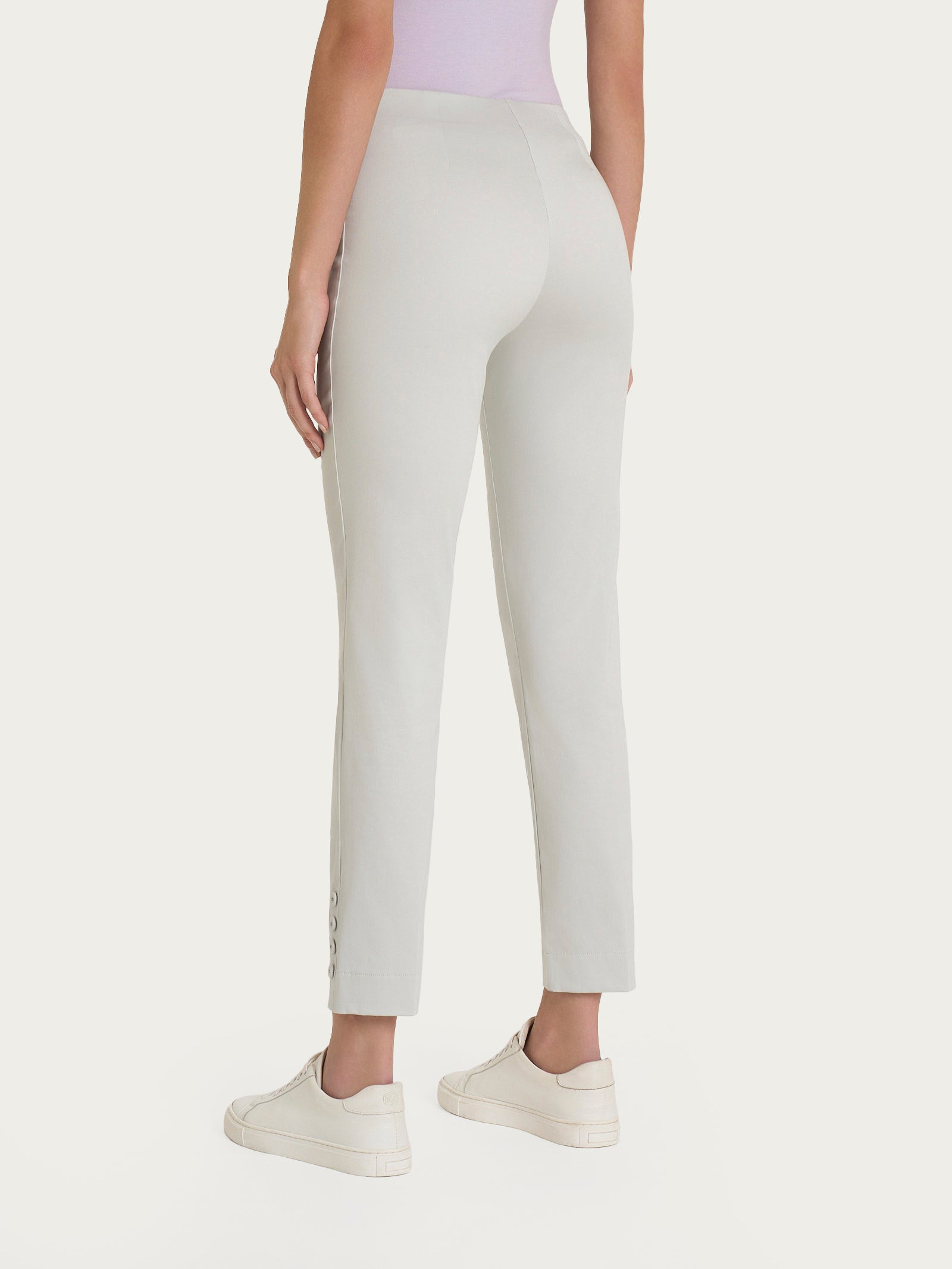 Ragno Satin Power Pantalone Capri Dawn Blue in Cotone Satinato