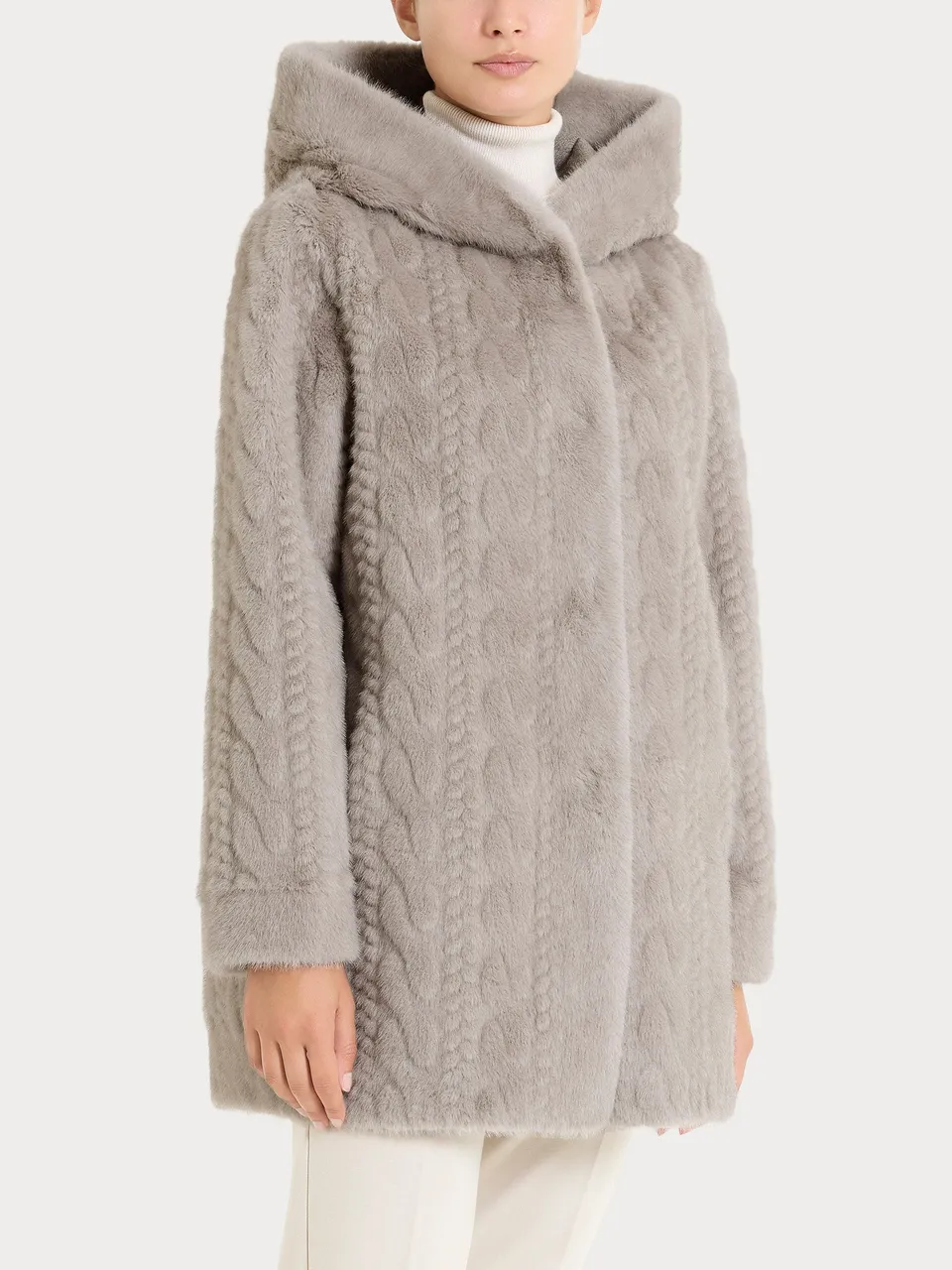 Ragno cappotto donna String double-face vegan fur