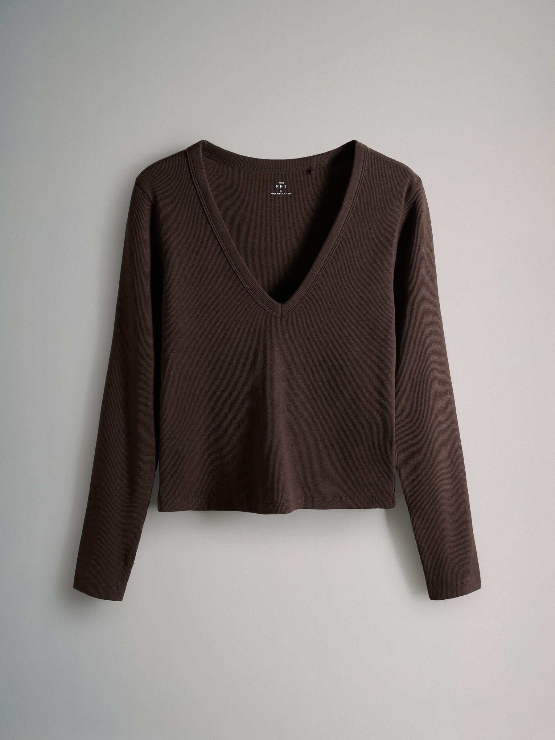 The Set Magliette Donna Coste Manica Lunga Confezione 5