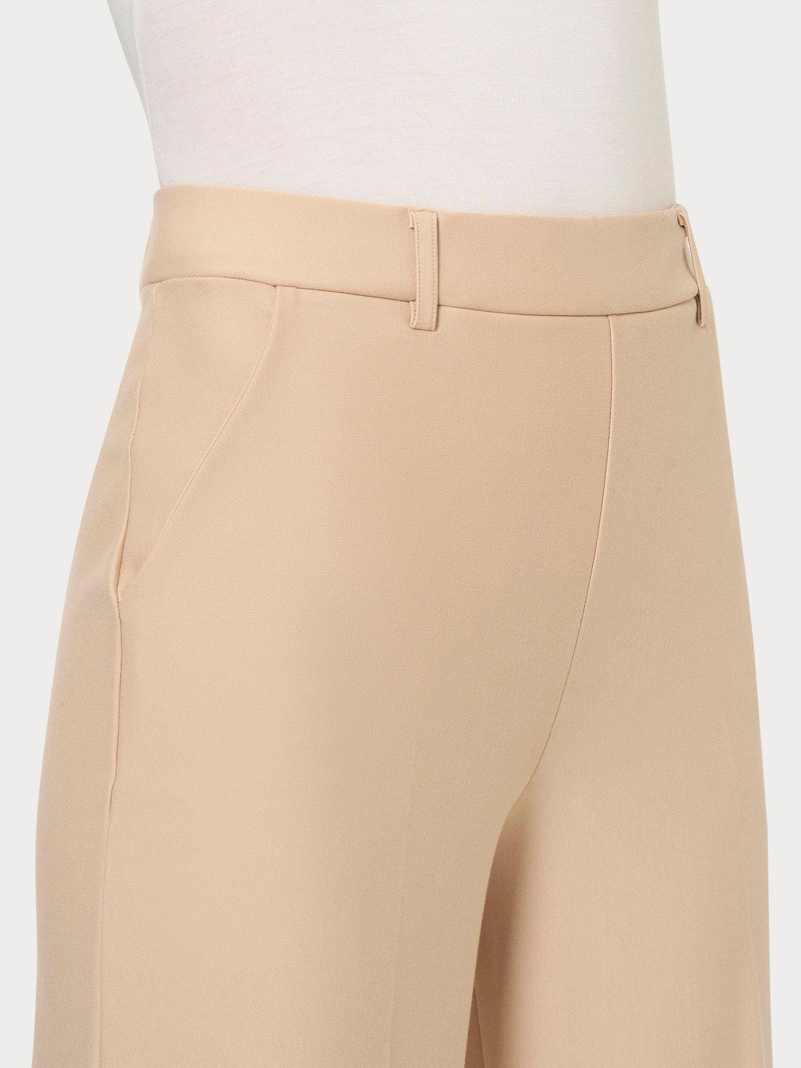 Ragno Compact Pantalone ampio caviglia wide leg Irish Cream
