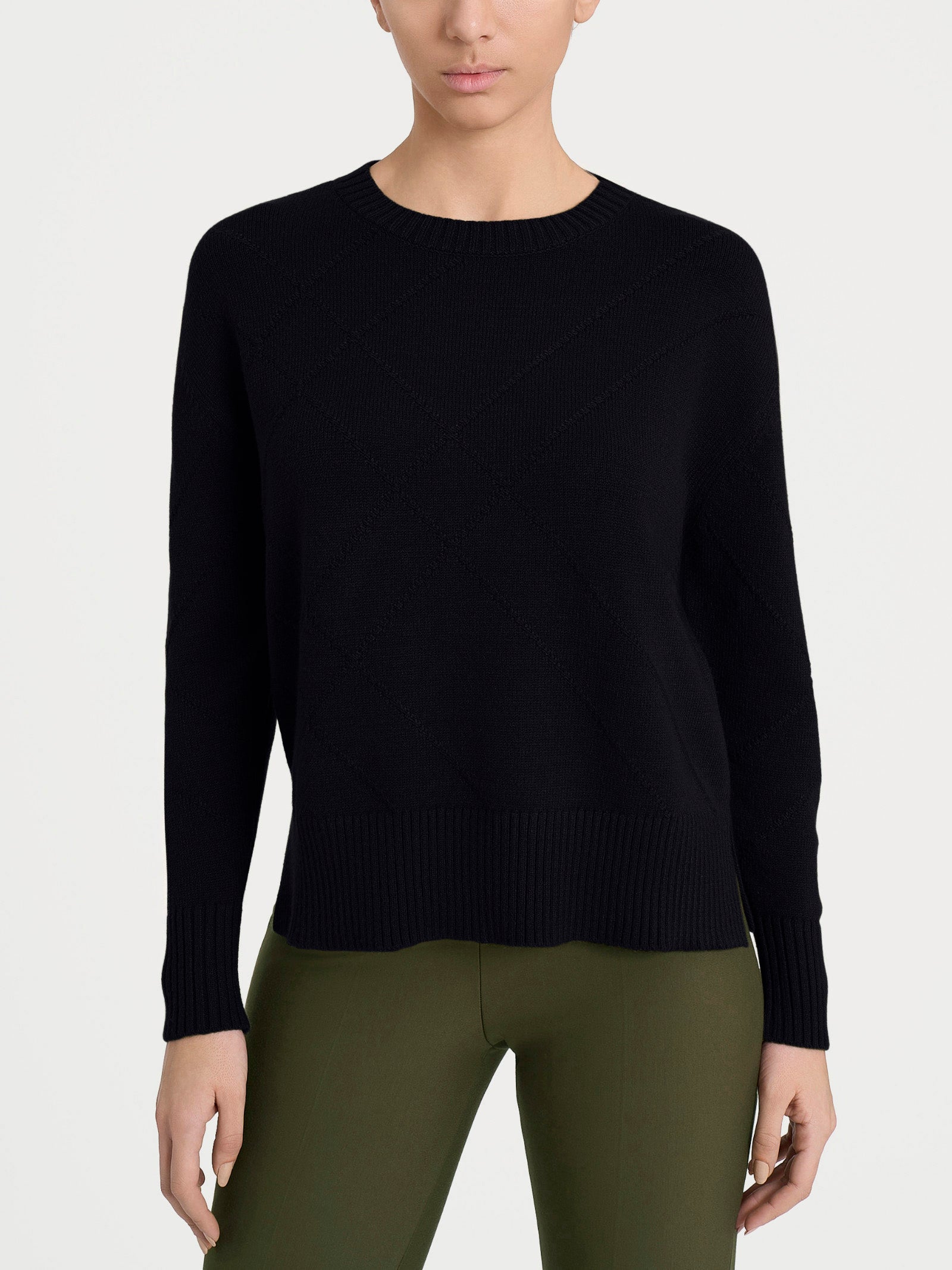 Ragno Super Soft maglia donna check Nero