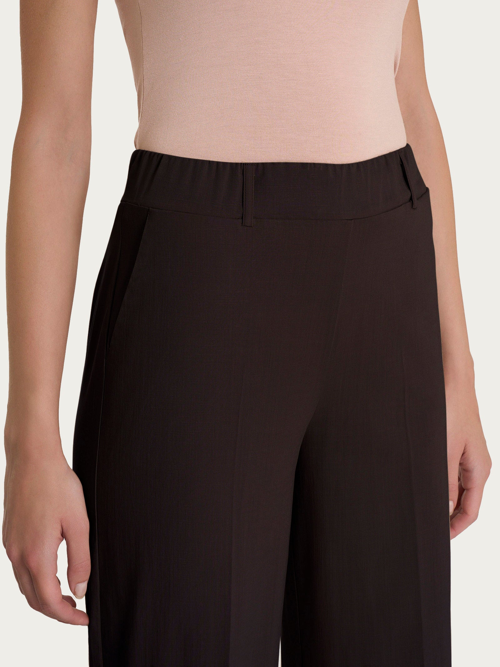 Ragno Super Natural The Wide Leg pantalone chocolate torte