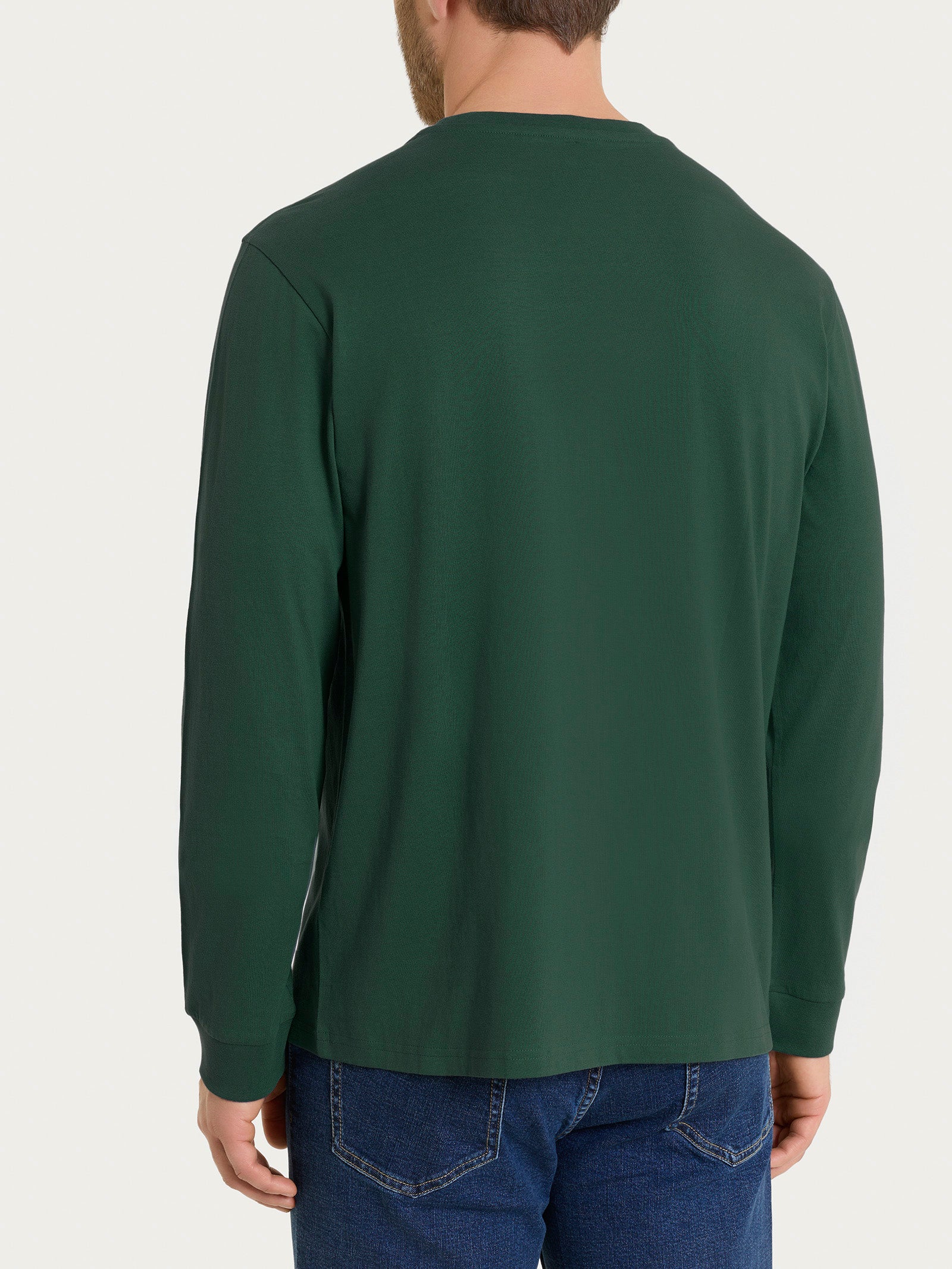Ragno Heavy Duty Jersey Maglietta Manica Lunga Pineneedle cotone