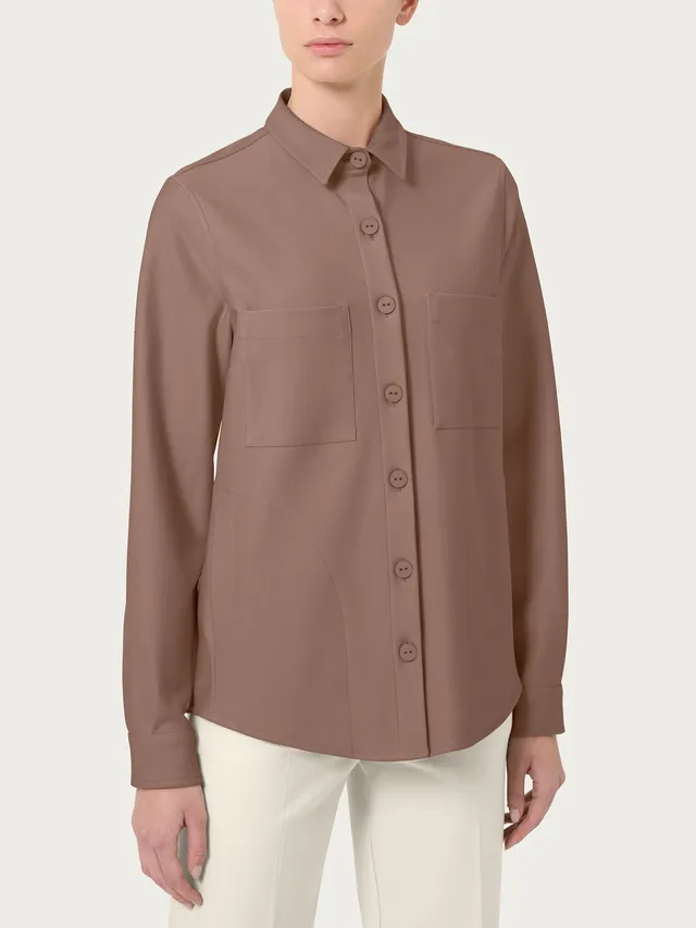 Ragno Compact Shacket Pine Bark giacca donna calda