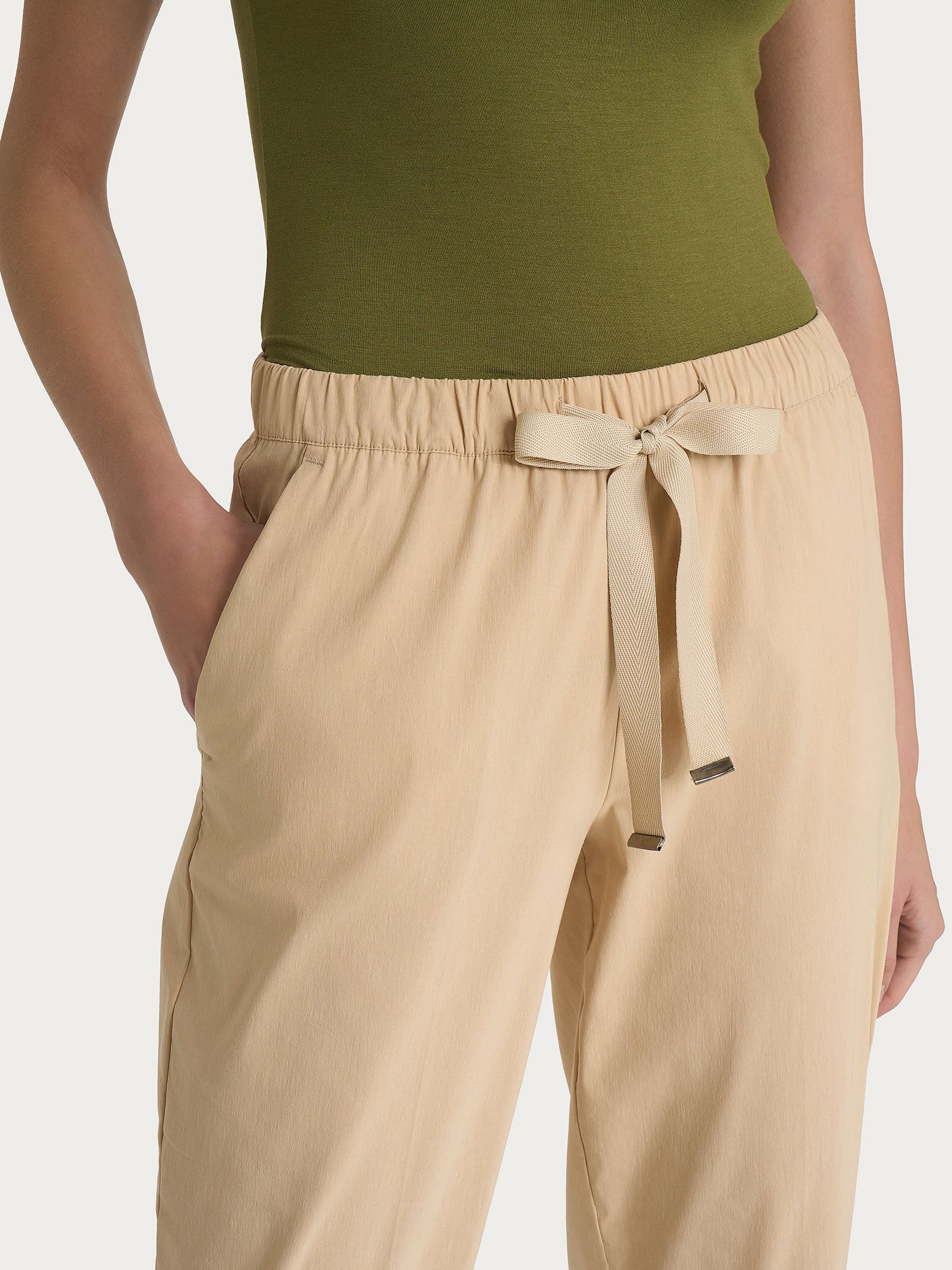 Ragno Super Fresh Pantalone Jogger Donna Irish Cream Baggy
