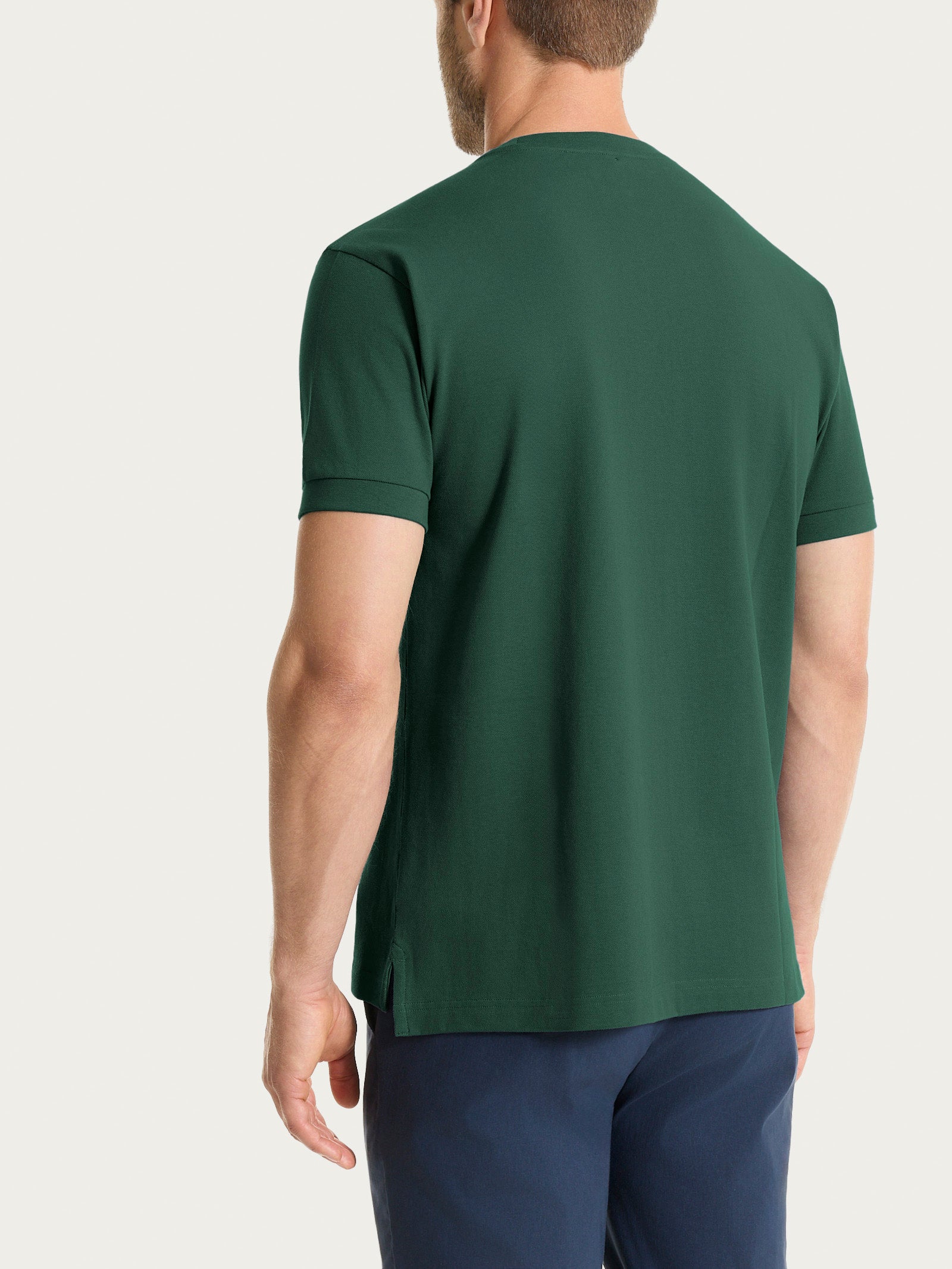 Ragno Eco Cotton Piquet Stretch t-shirt uomo verde cotone