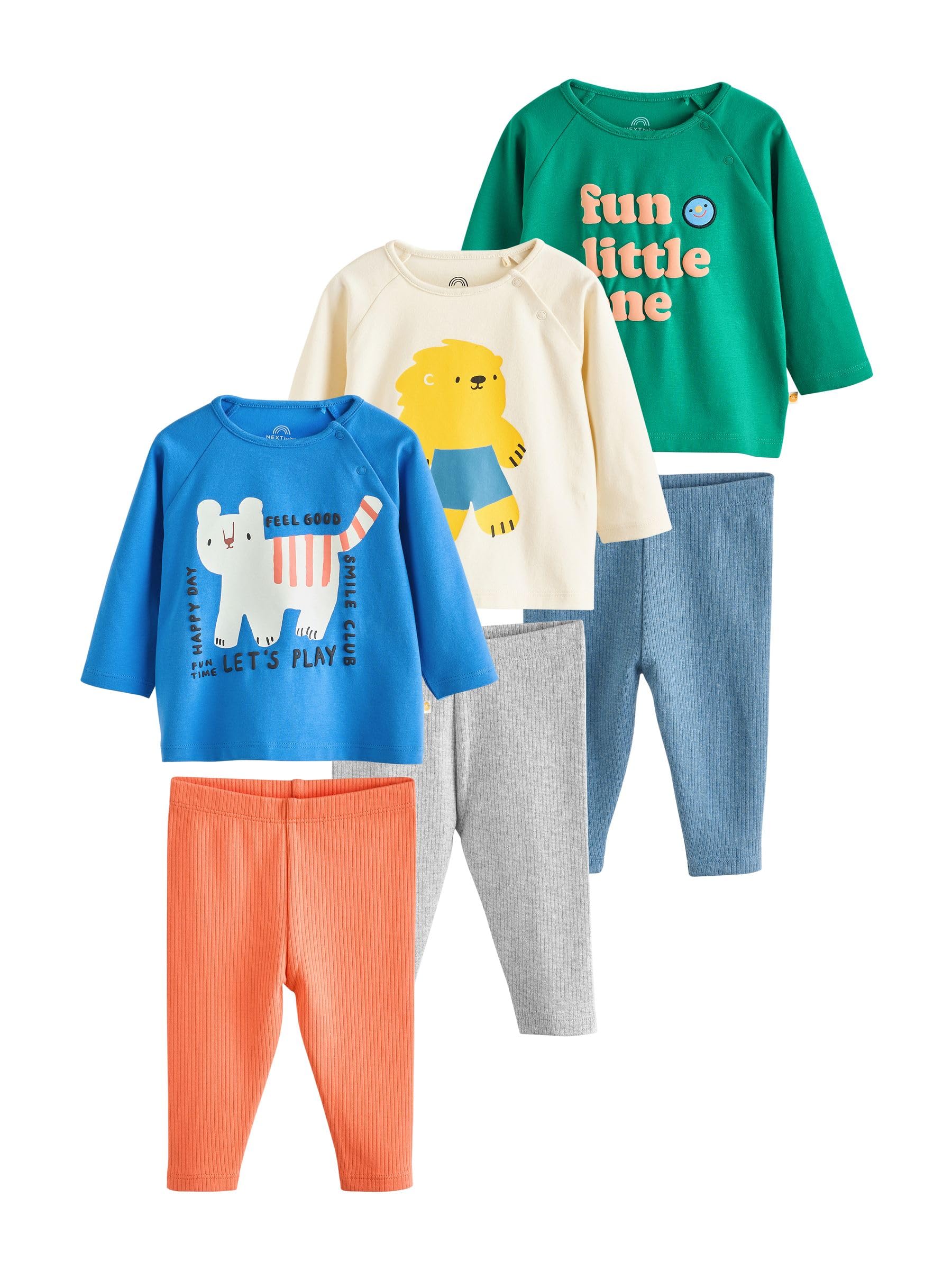 NEXT completo neonato 6 pezzi maglia leggings cotone