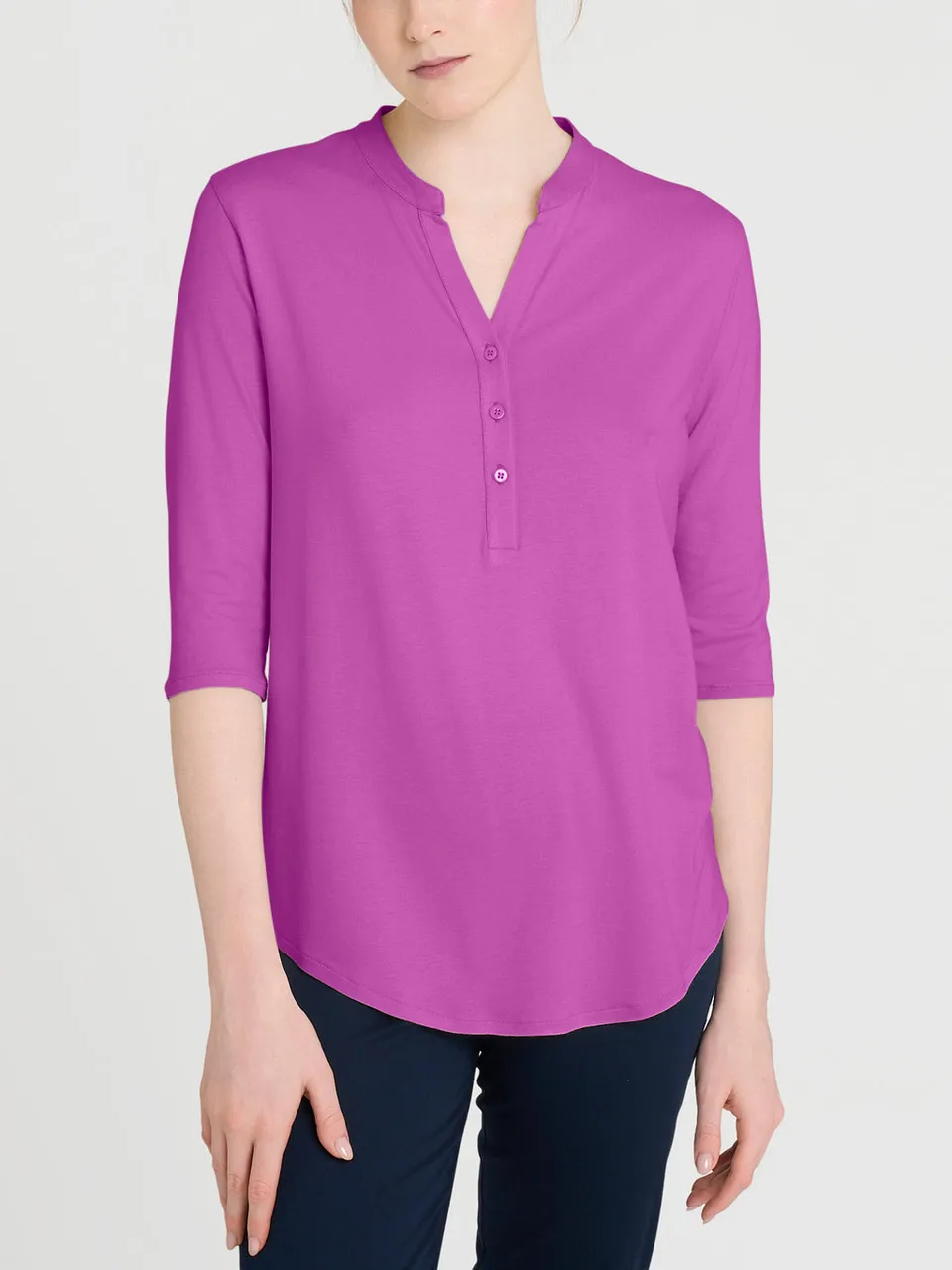 Ragno Viscosa Summer maglia manica 3/4 orchidea fresca