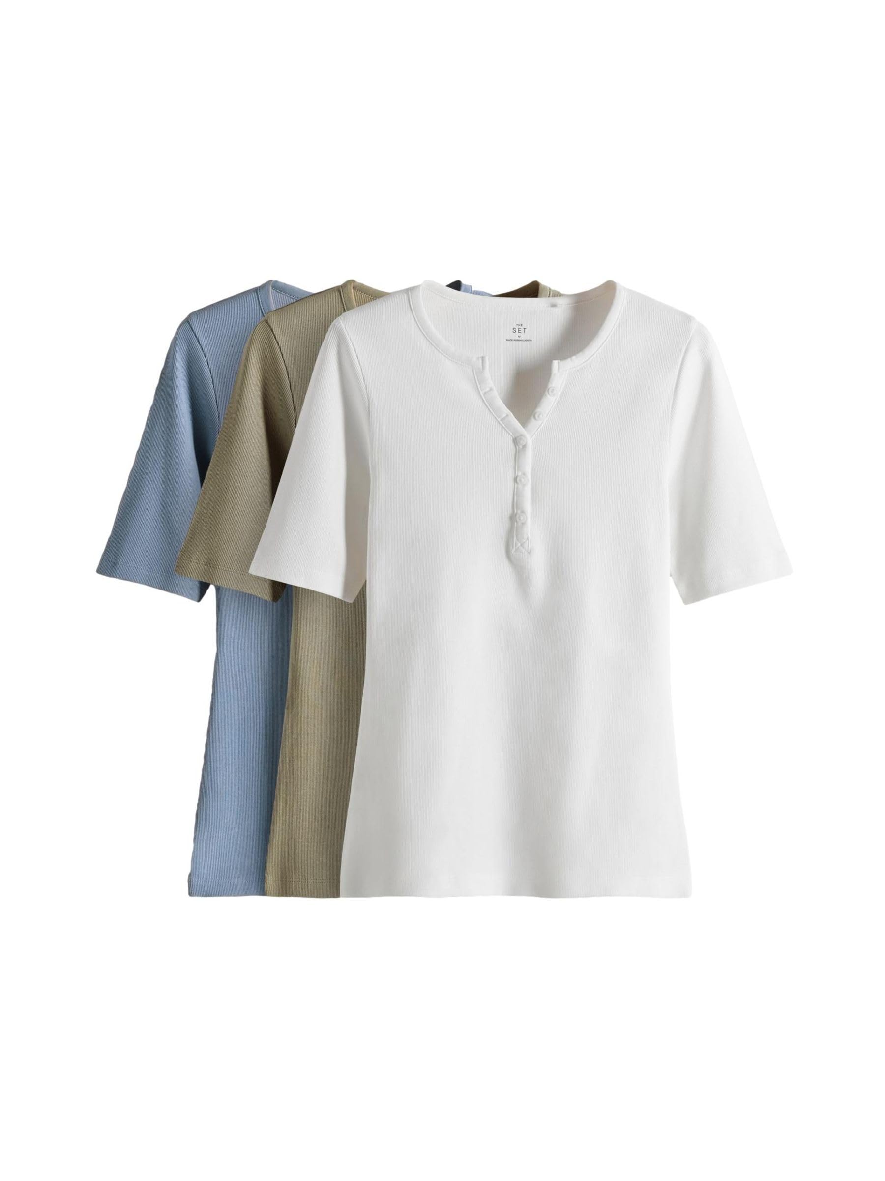 Next The Set Serafino T-Shirt Donna Manica Corta 3 Pezzi