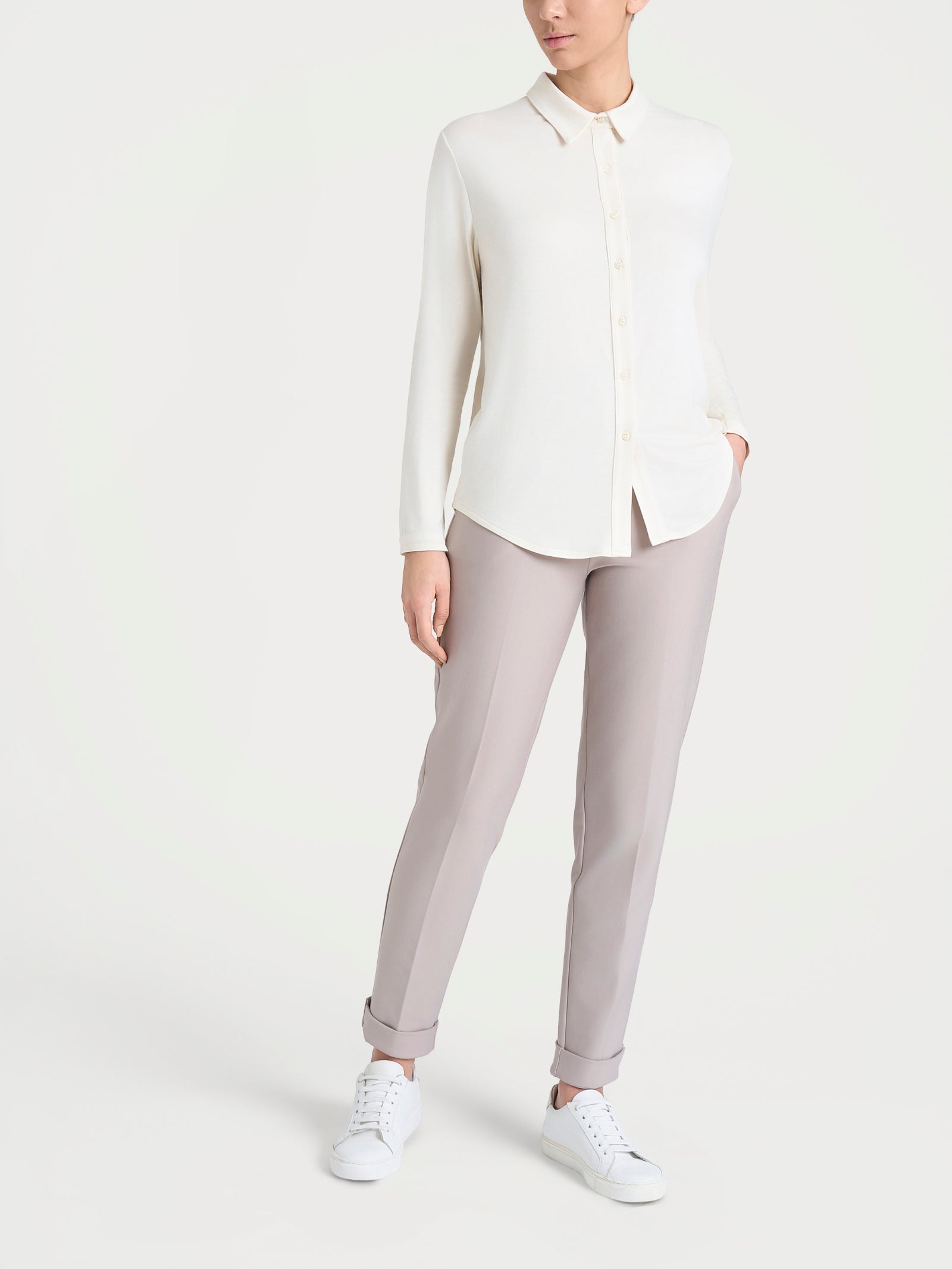Ragno Eco Viscosa camicia Salsa manica lunga morbida
