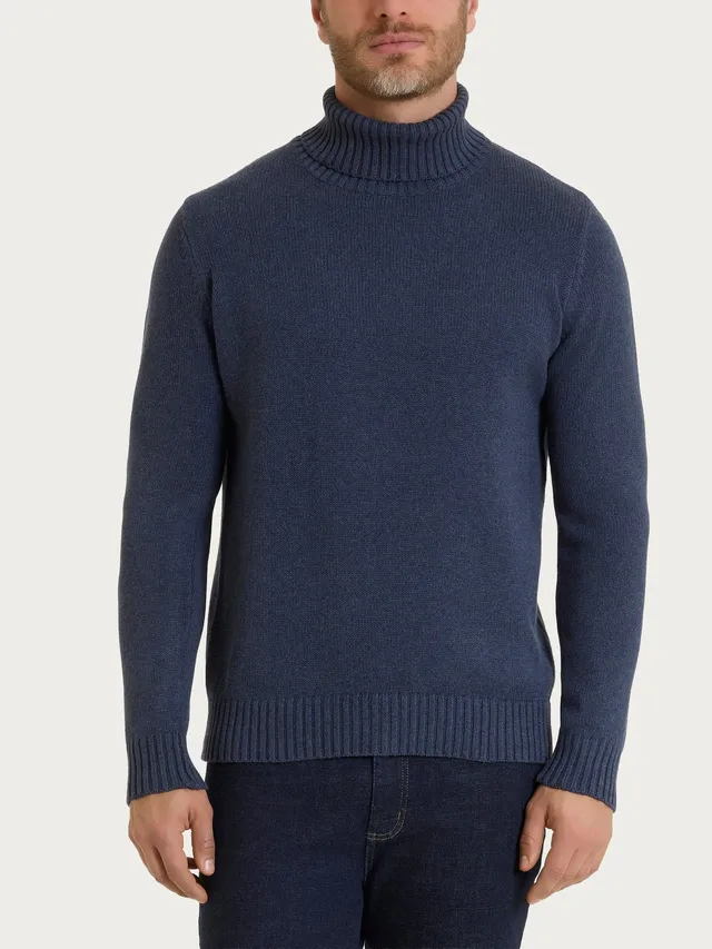 Ragno Winter Cotton lupetto Avio Mel. puro cotone