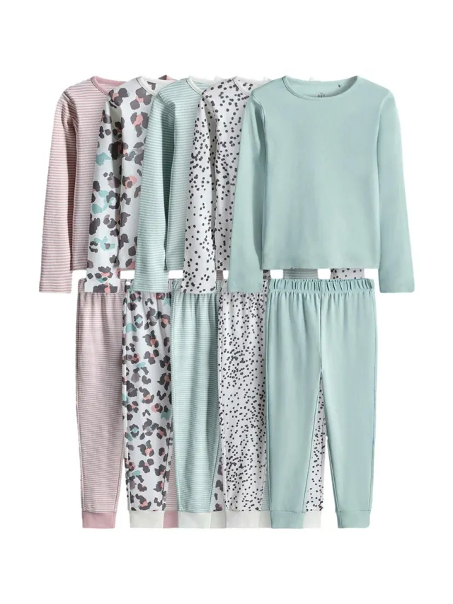 Geo Next The Set pigiama jersey cotone bambina 5 pezzi