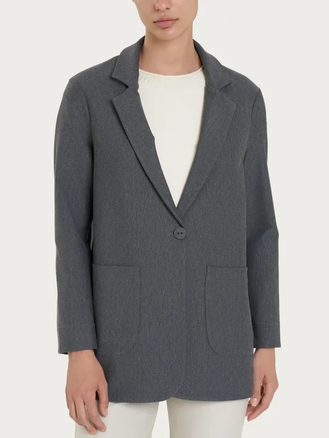 Ragno Compact blazer destrutturato ardesia melange