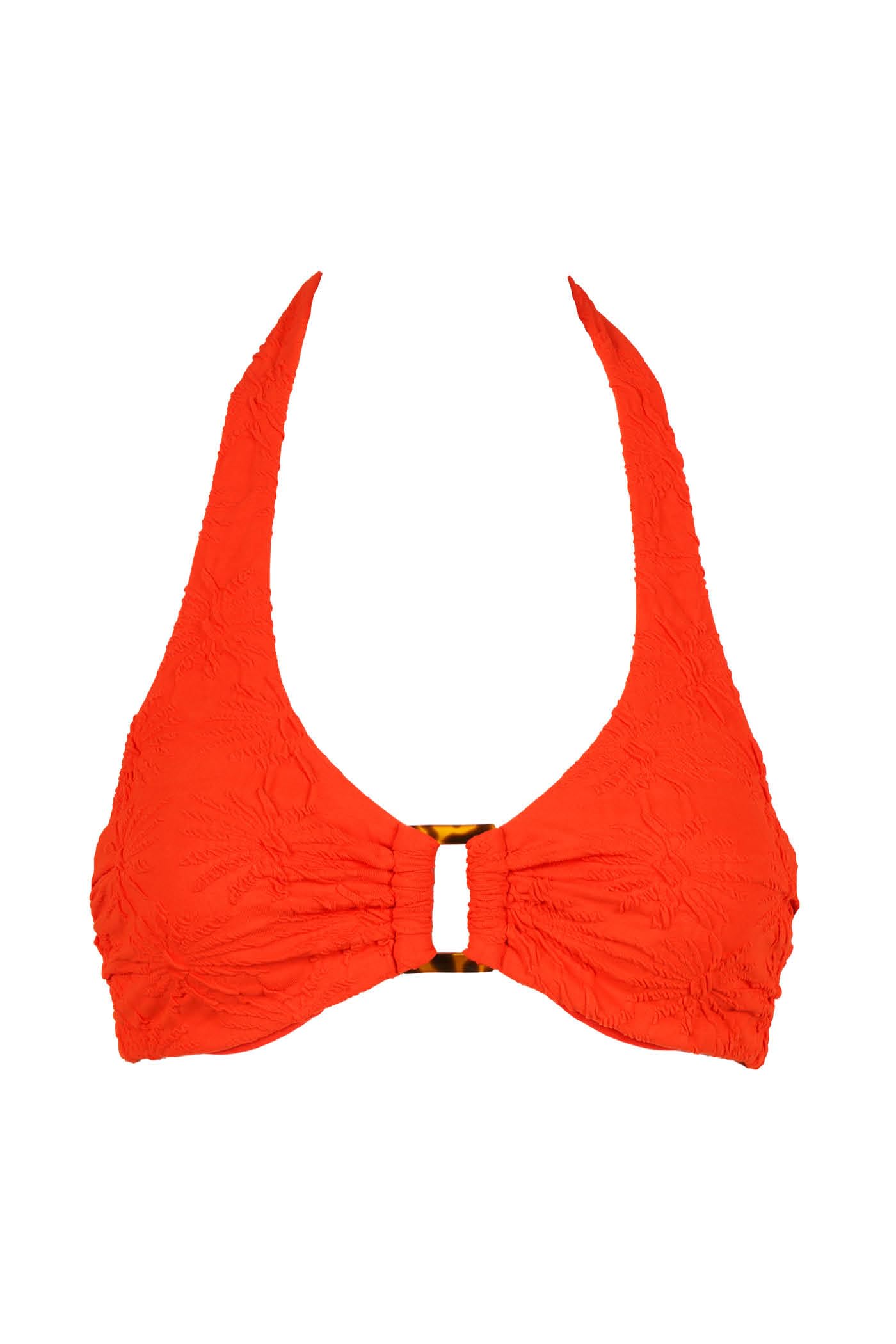 Goldenpoint Juice Triangolo Fisso Top Bikini con Anello Matelassé