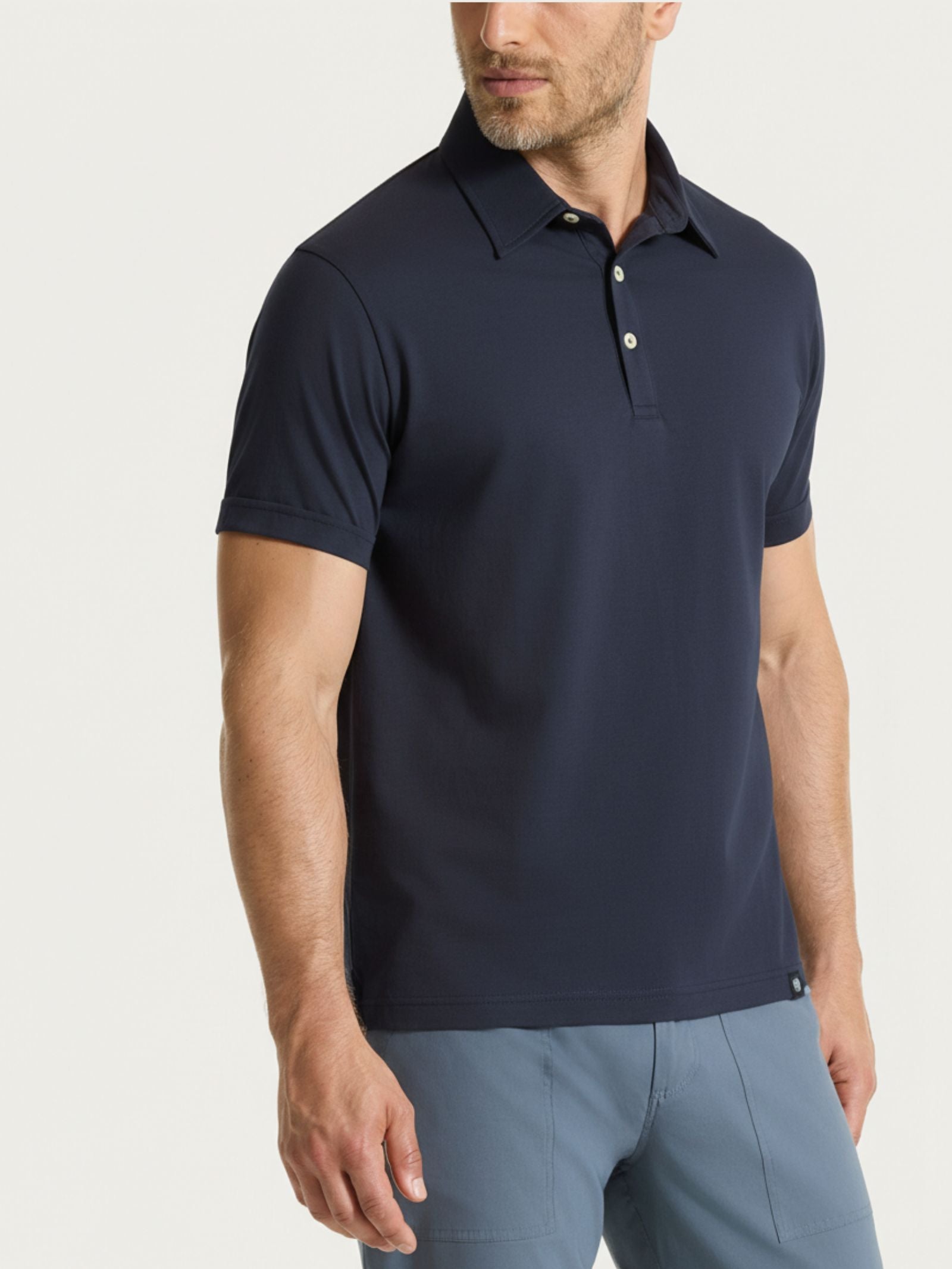 Ragno Puro Cotone Polo Mercerized cotone blu