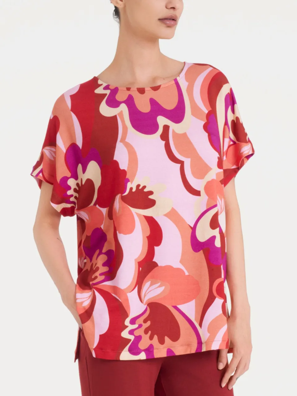 Ragno Viscosa Summer t-shirt girocollo Fant. Brandy Snifter