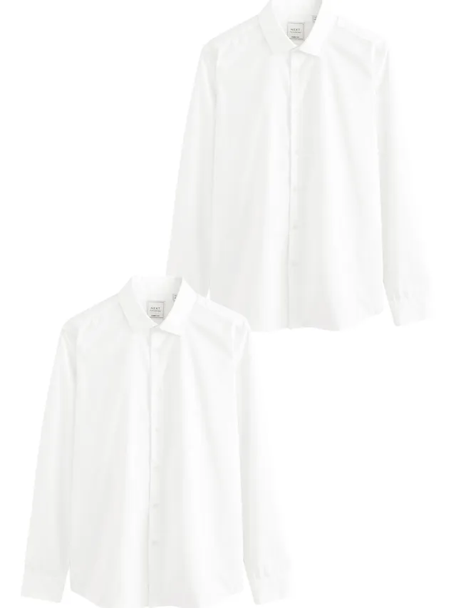 Next Easy-Care camicia uomo maniche lunghe 2 pezzi