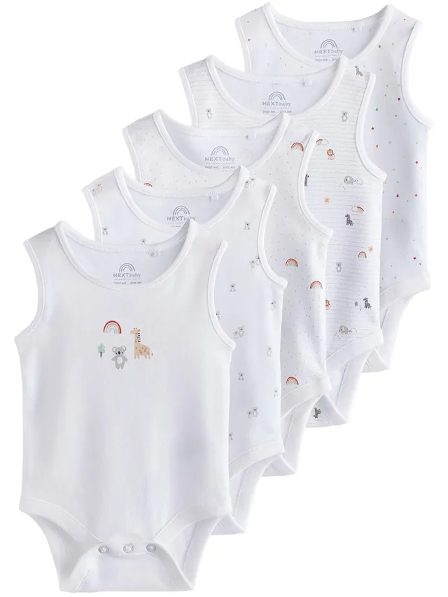 Geo Next Body Canotta Neonato 5 Pezzi Cotone Taglia 50