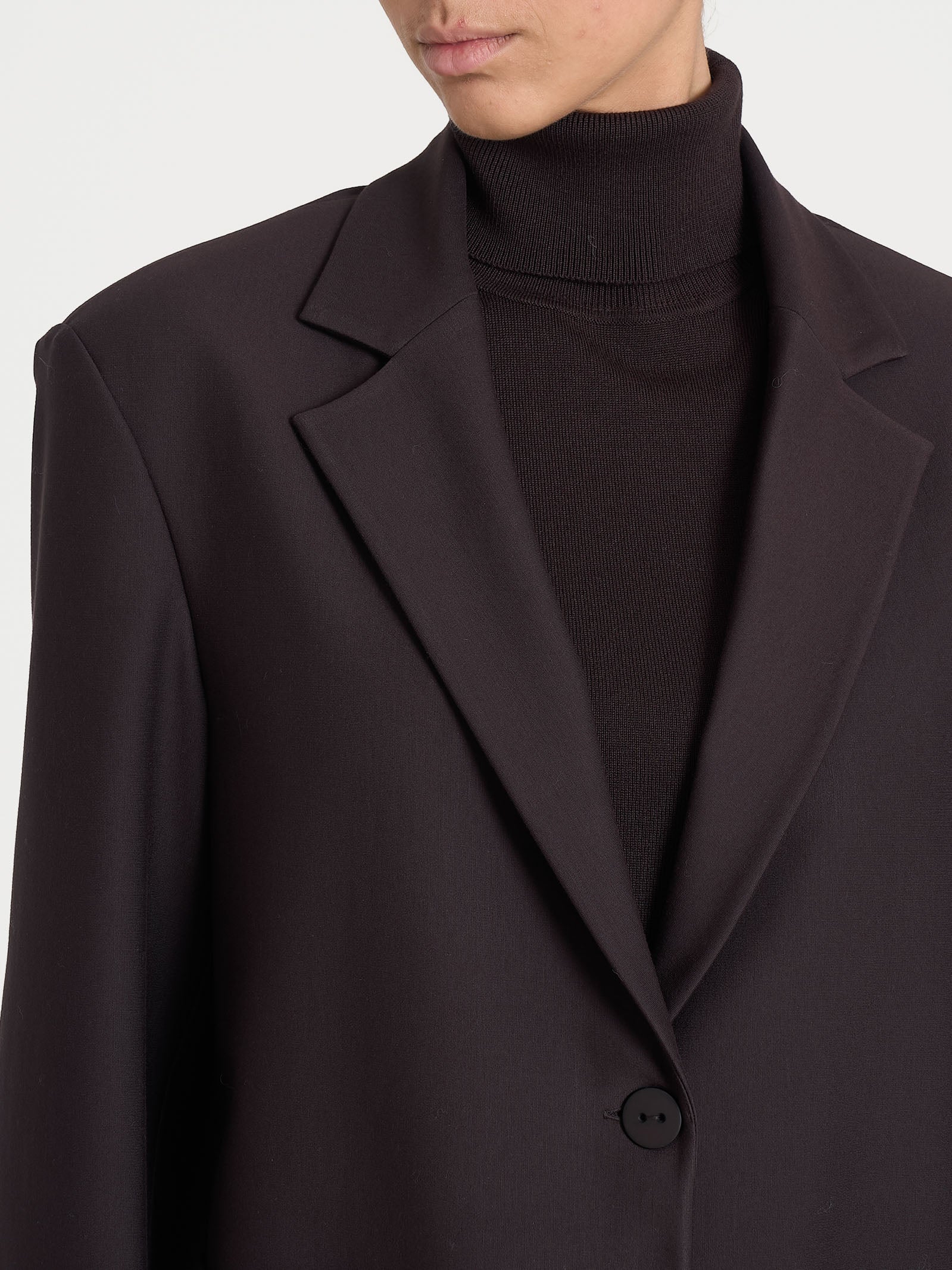 Ragno Compact Blazer Over Due Bottoni Chocolate Torte