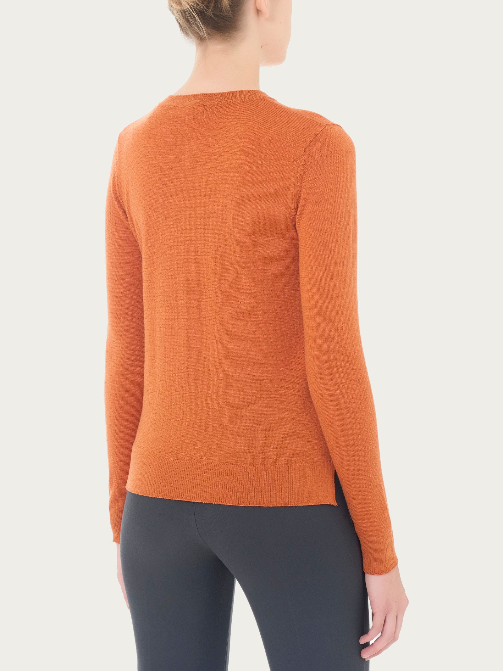 Ragno Merino Soft Girocollo Maglia Donna Rust Lana
