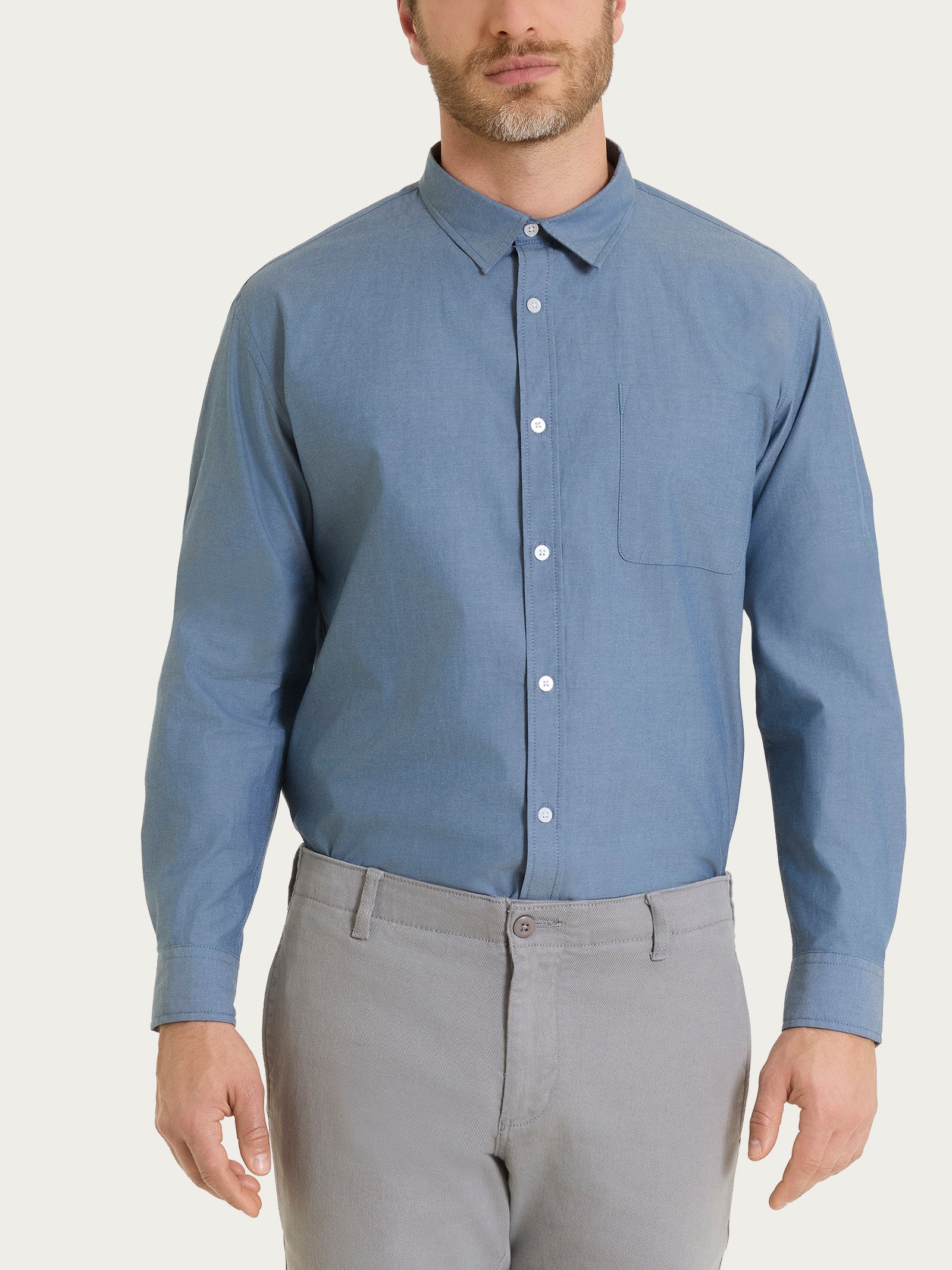 Ragno Oxford Double Twisted camicia uomo Flint Stone