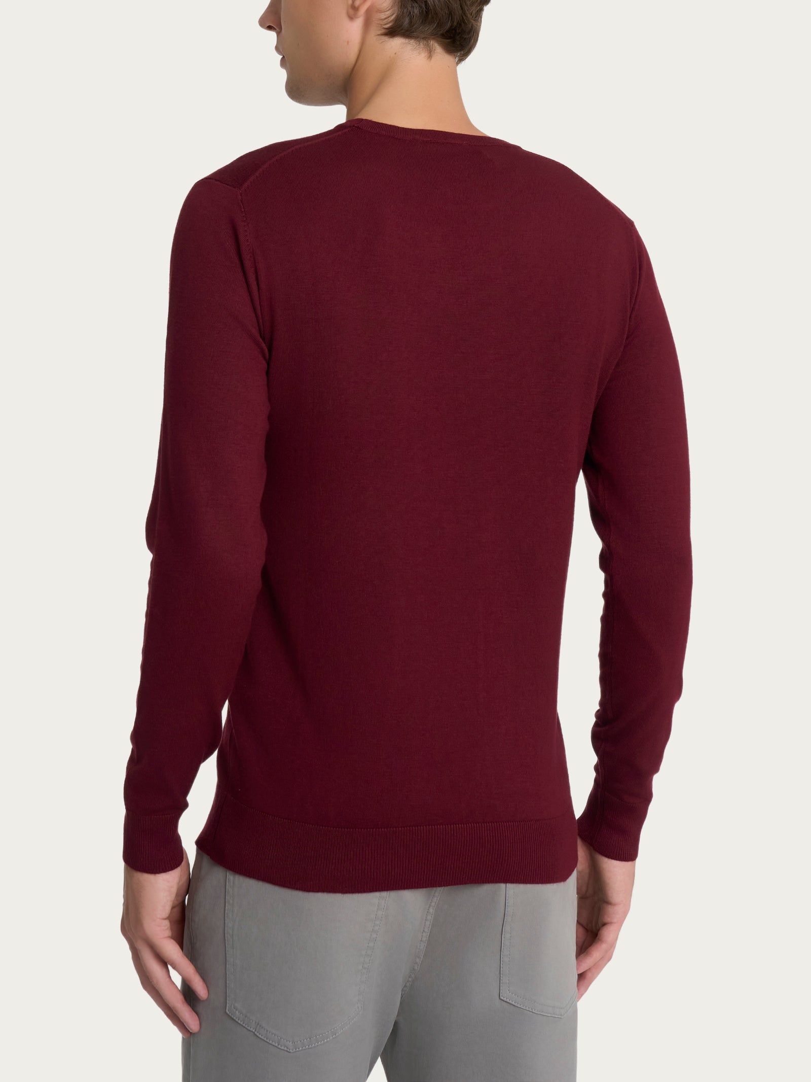 Ragno Four Seasons girocollo pullover uomo zinfandel viscosa