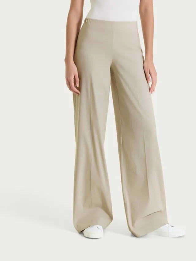 Ragno Super Fresh Pantalone Palazzo Crockery Gamba Larga