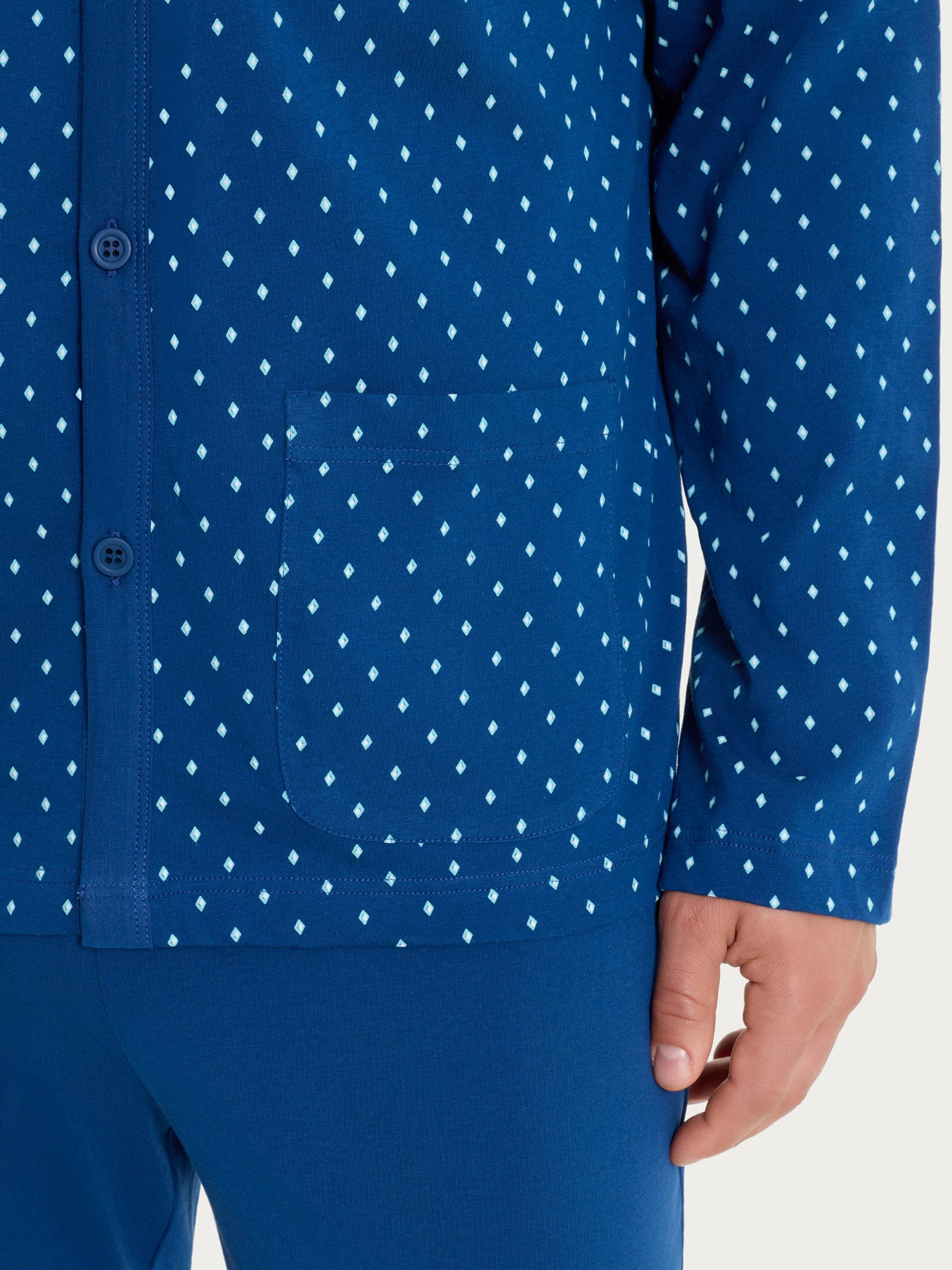 Ragno Jersey Cotone Pigiama aperto Navy 58-60