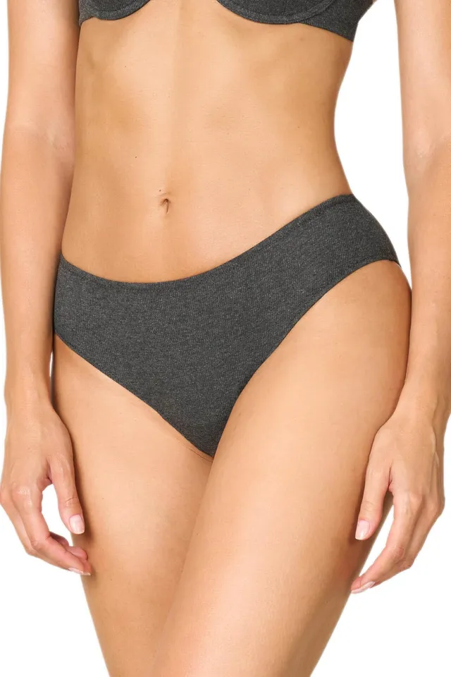 Goldenpoint slip fianco medio a costina con cotone