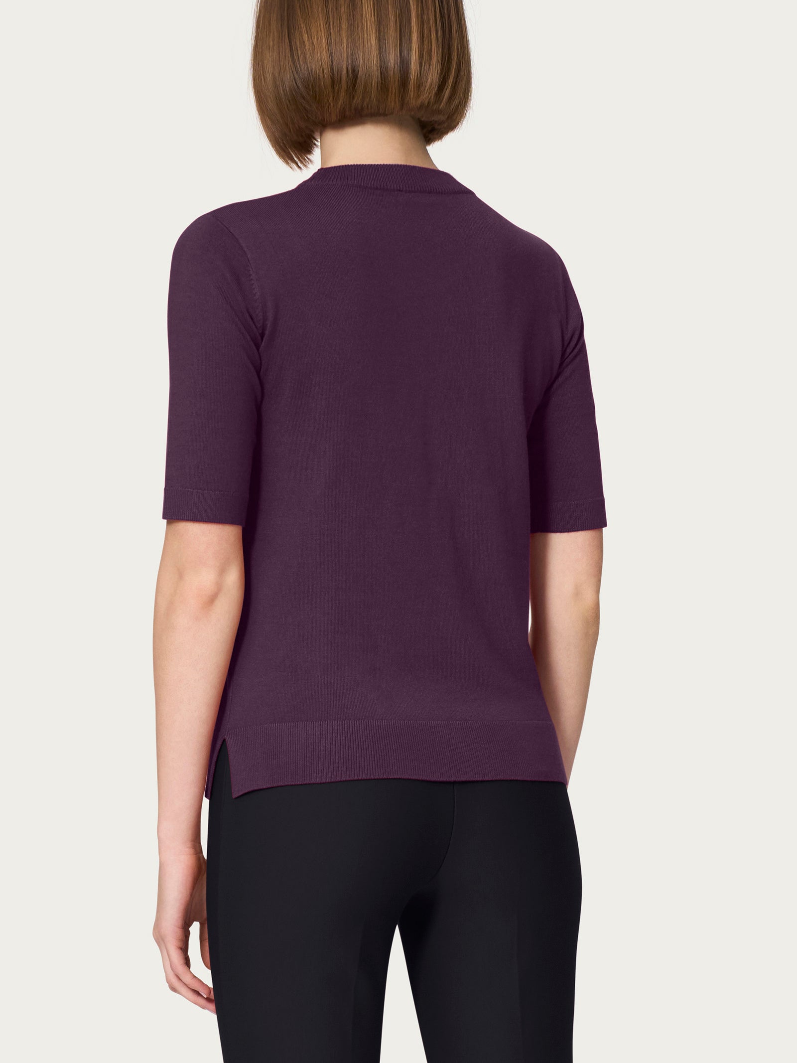 Ragno Four Seasons maglia manica corta Plum Perfect