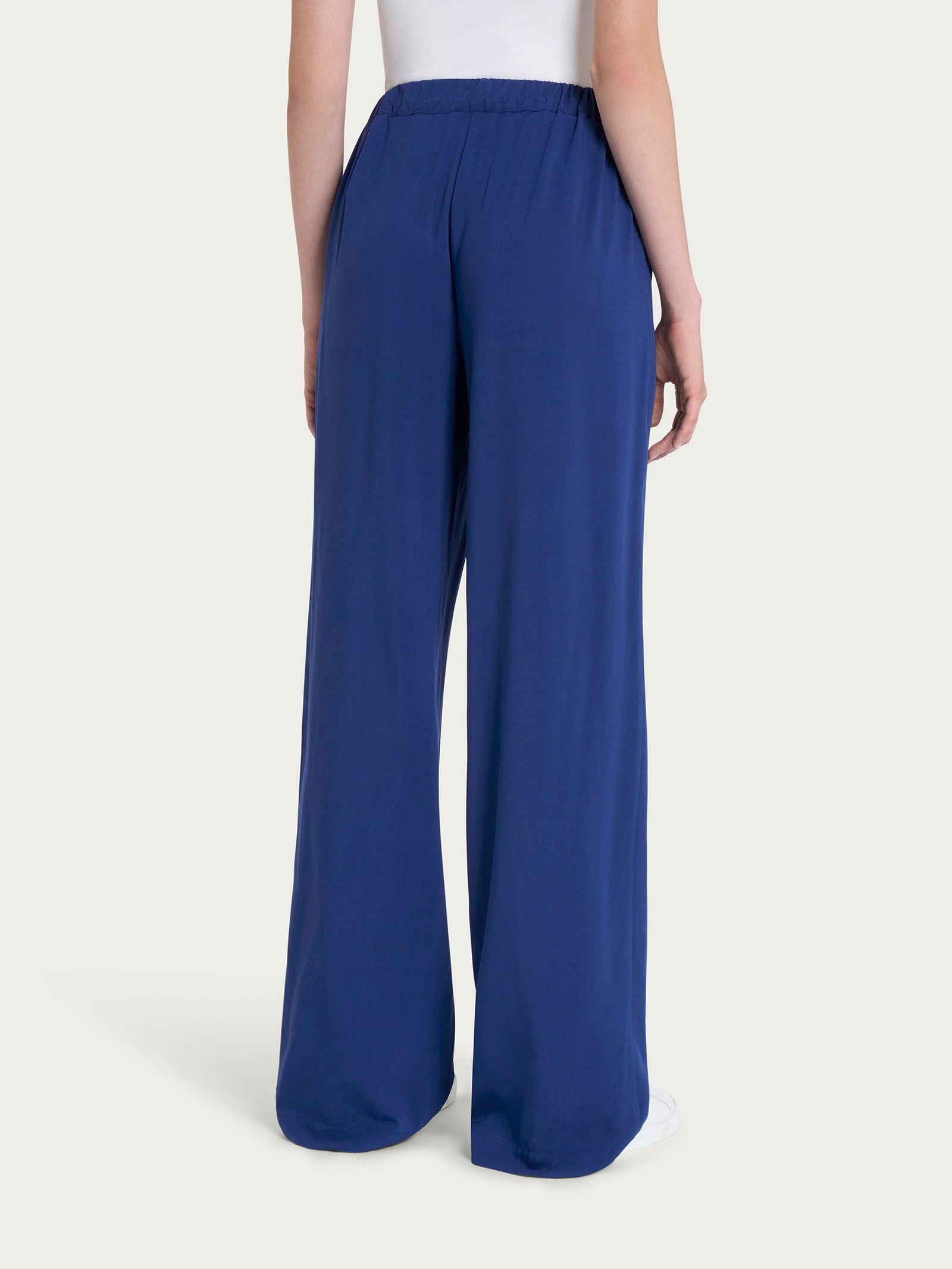 Ragno EcoSeta Pantalone Ampio Blueberry Viscosa