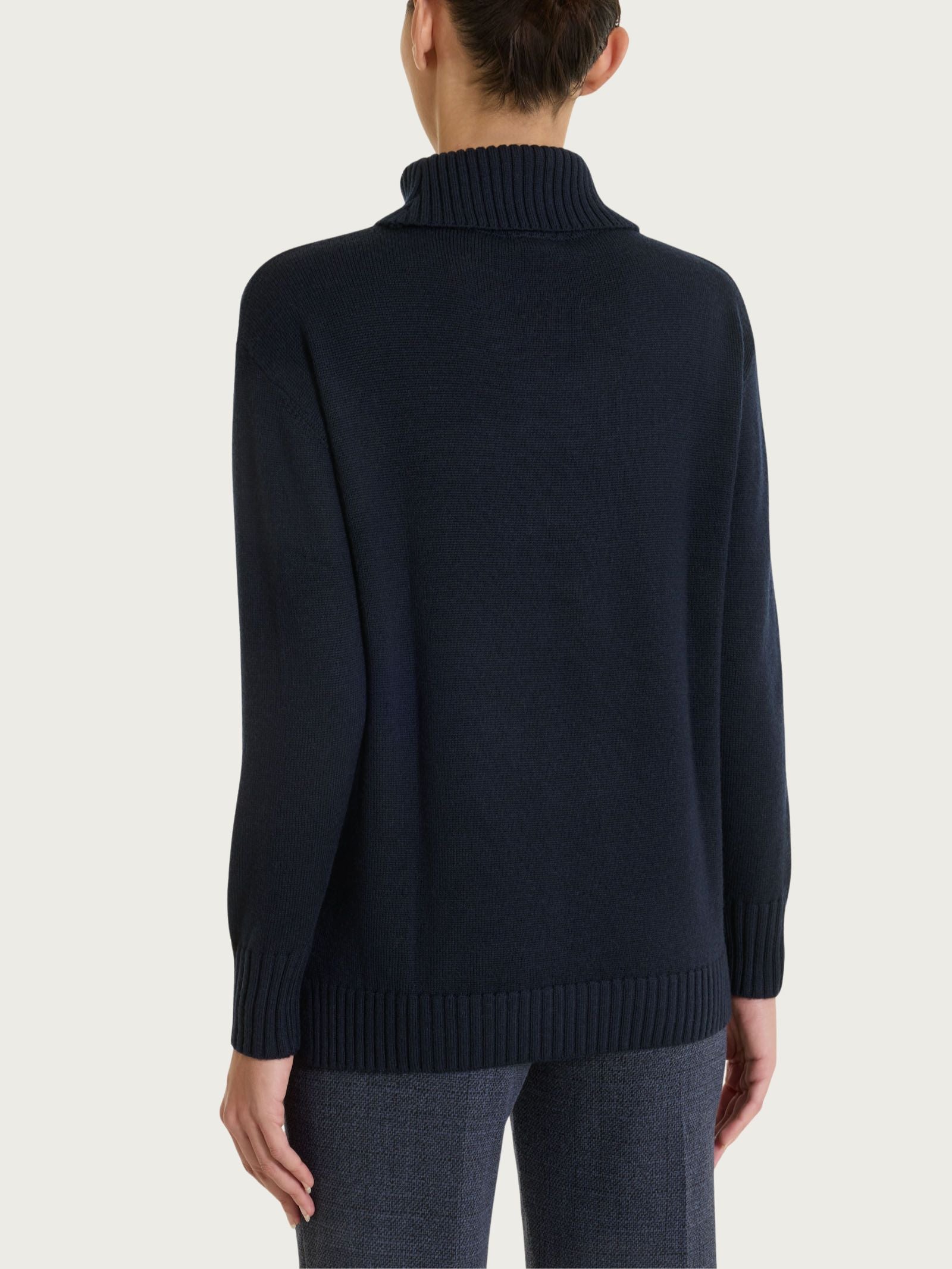 Ragno Merino Soft Dolcevita leggera lana blu