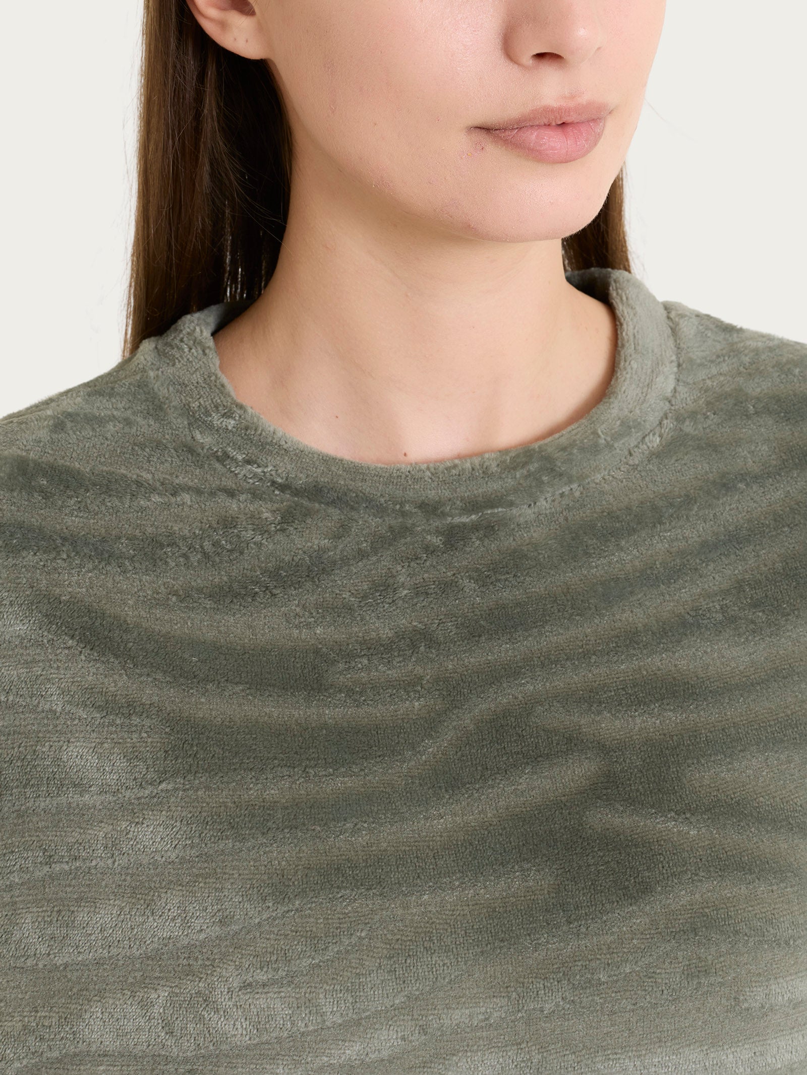 Ragno Coral Fleece Tuta Girocollo Pigiama Shadow Calda