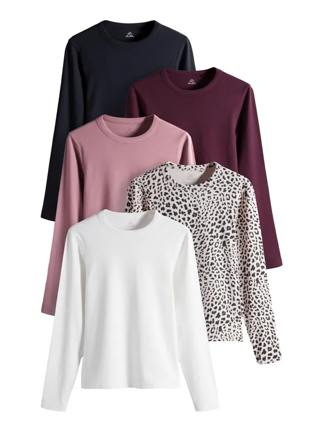 Geo Next The Set magliette coste donna girocollo 5 pezzi